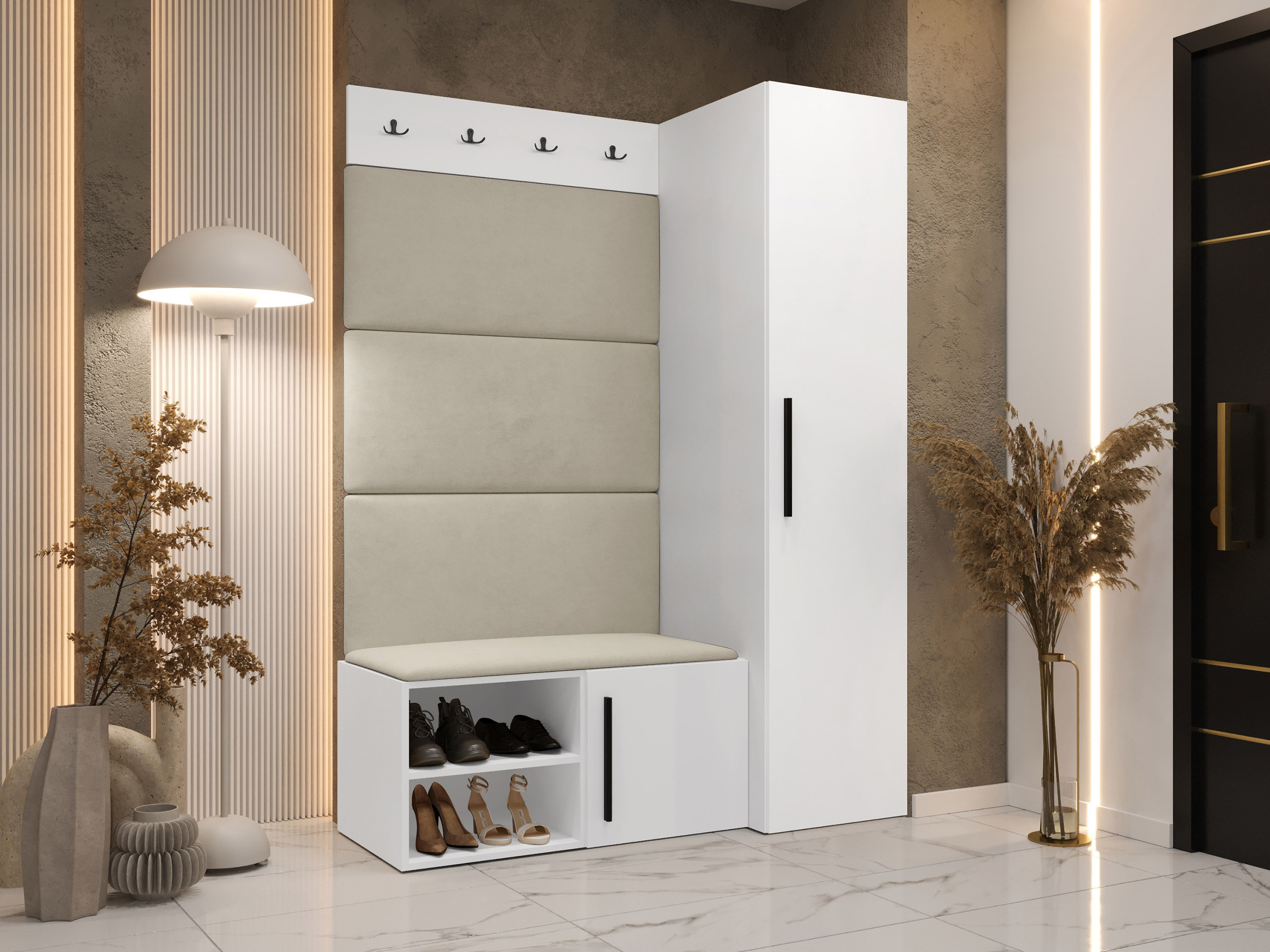 Prieškambario komplektas Nitos II (Balta)