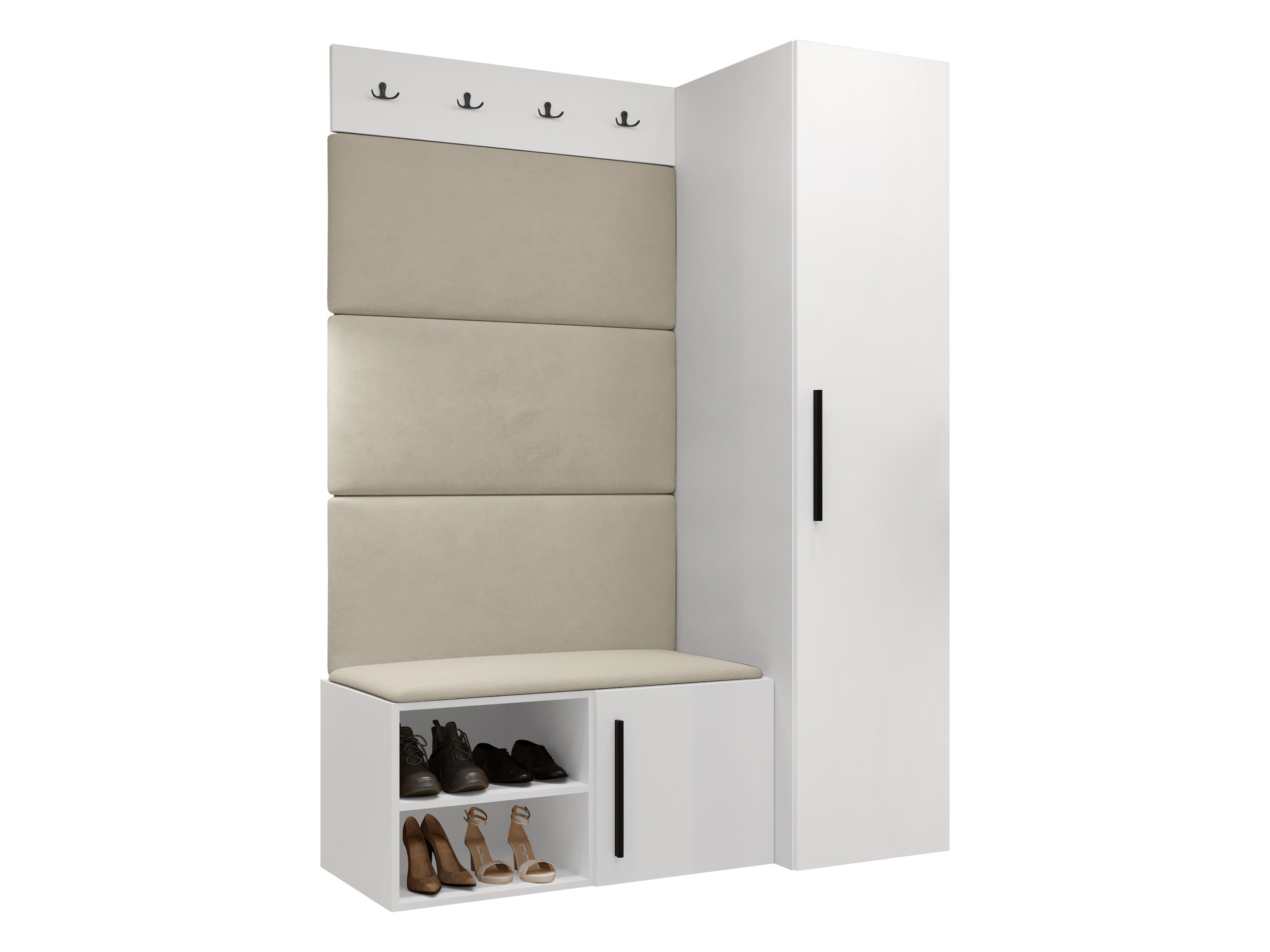 Prieškambario komplektas Nitos II (Balta)