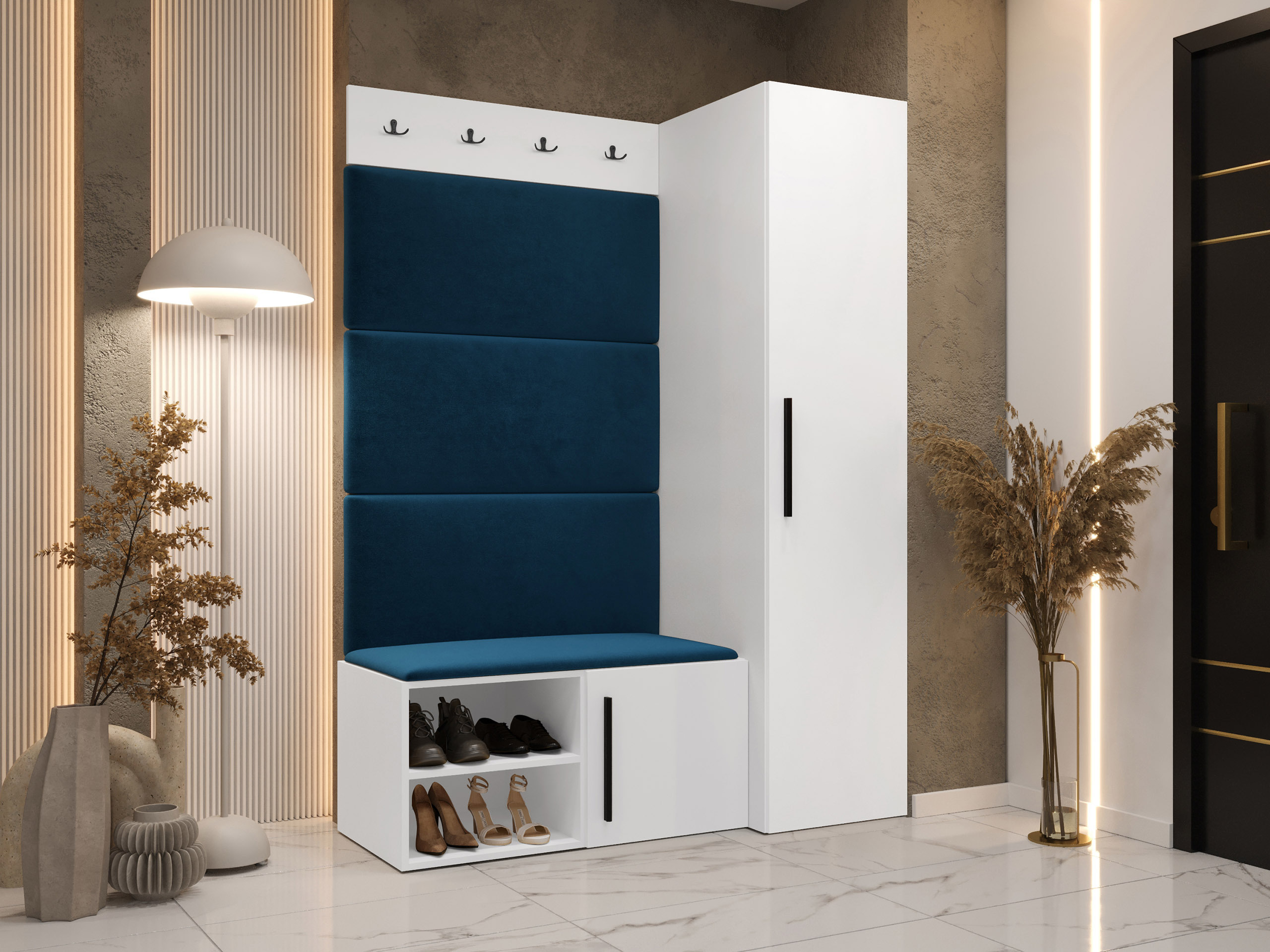 Prieškambario komplektas Nitos II (Balta)