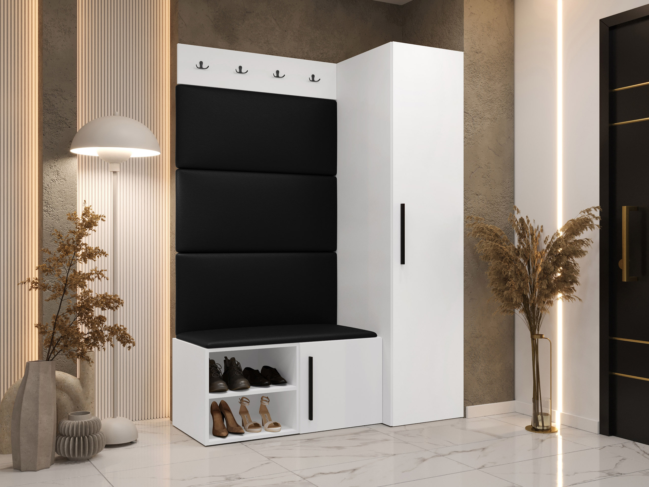 Prieškambario komplektas Nitos II (Balta)