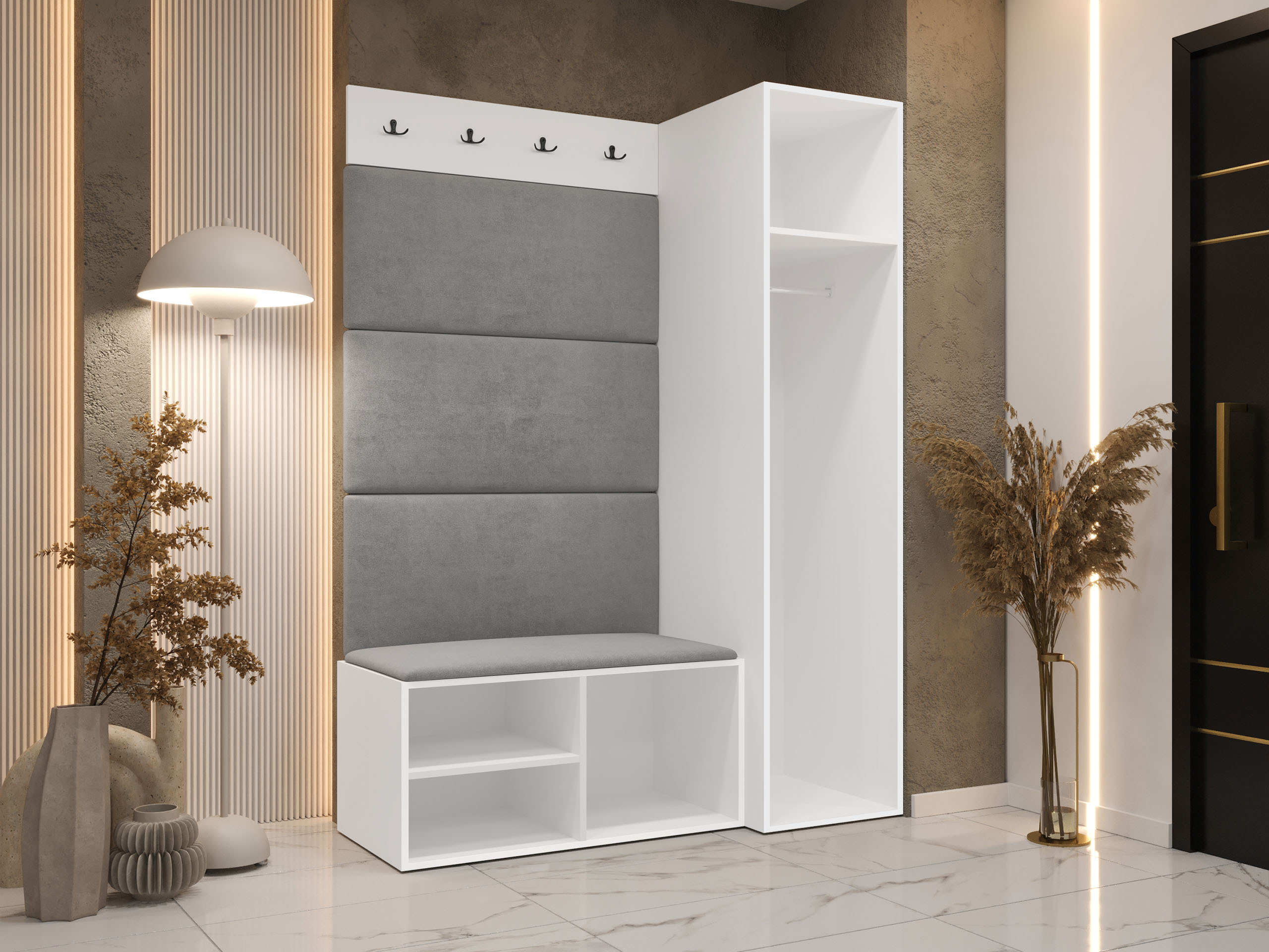 Prieškambario komplektas Nitos II (Balta)