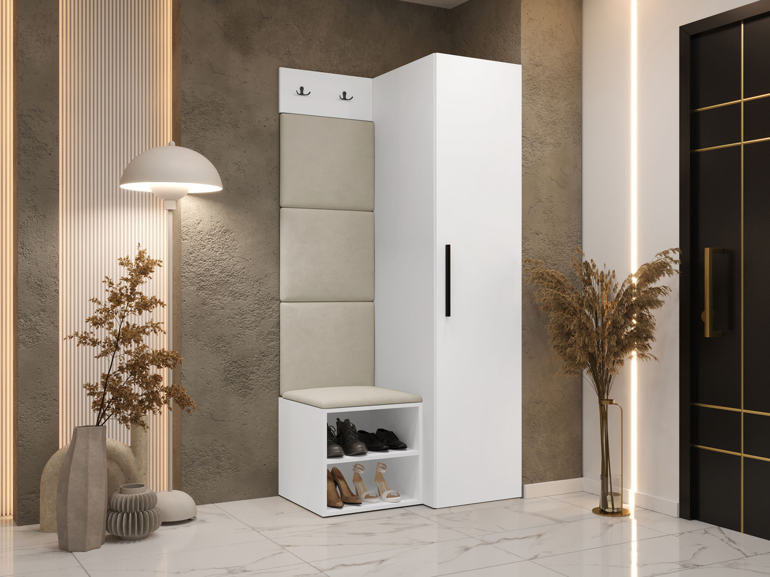 Prieškambario komplektas Nitos III (Balta)