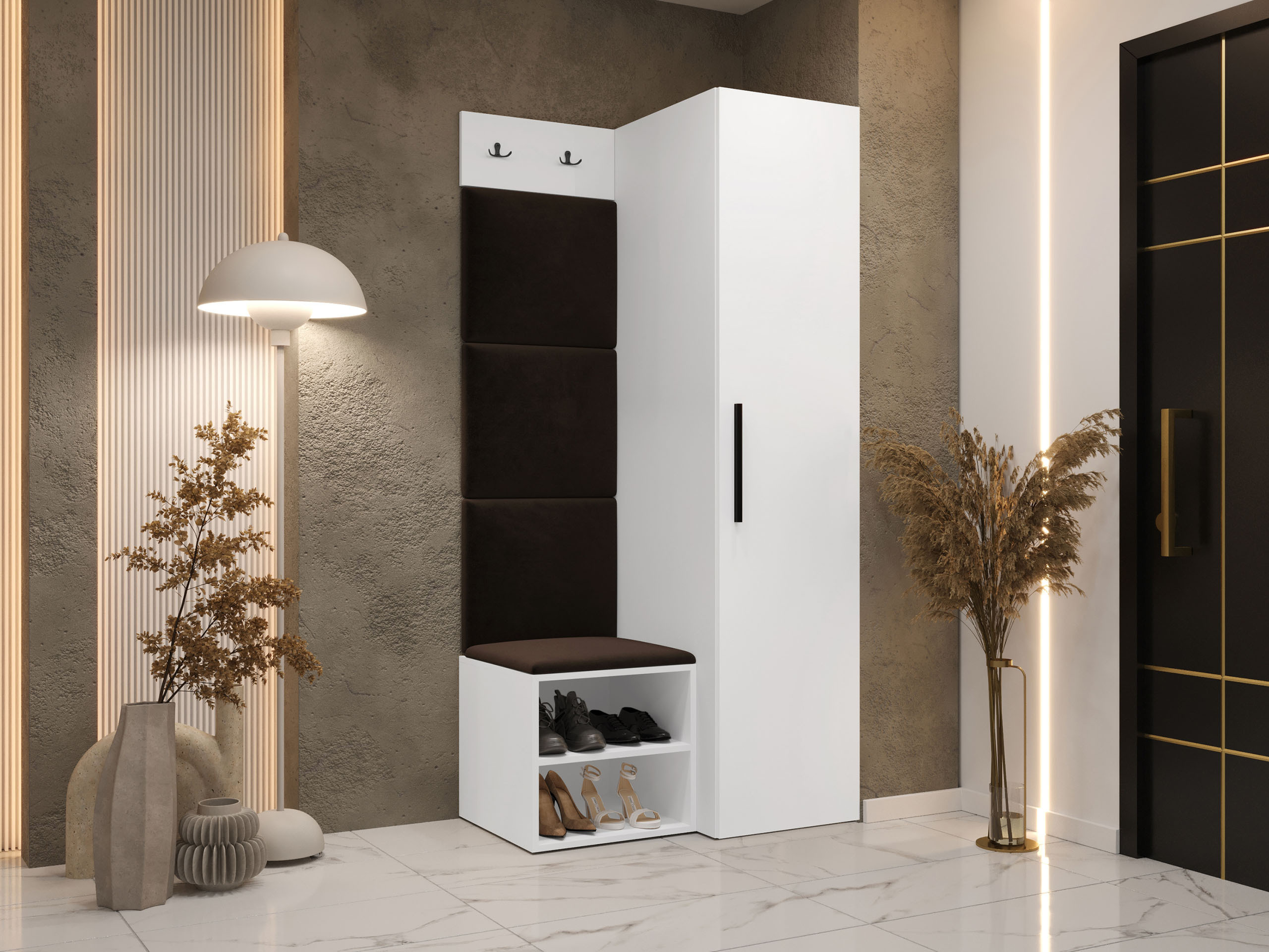 Prieškambario komplektas Nitos III (Balta)