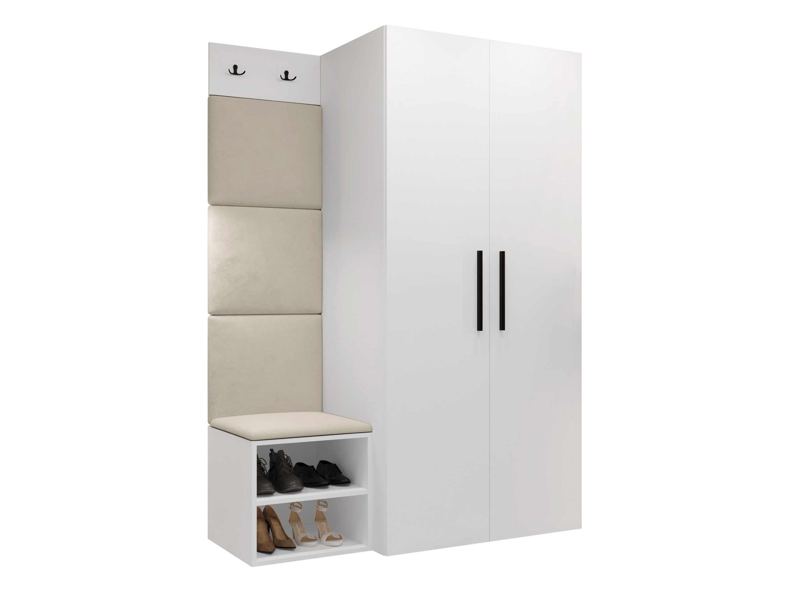 Prieškambario komplektas Nitos IV (Balta)