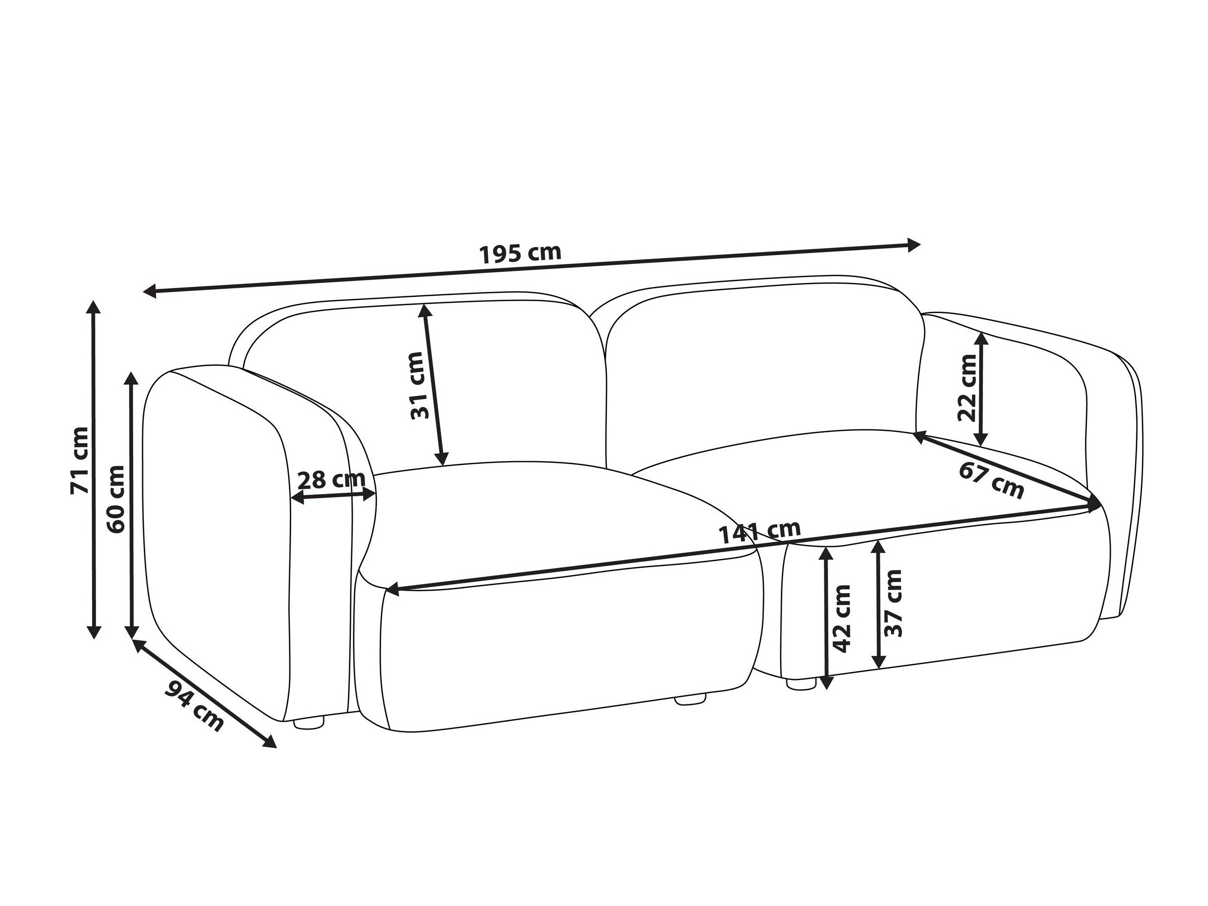 Sofa Berwyn 3067 (Balta)