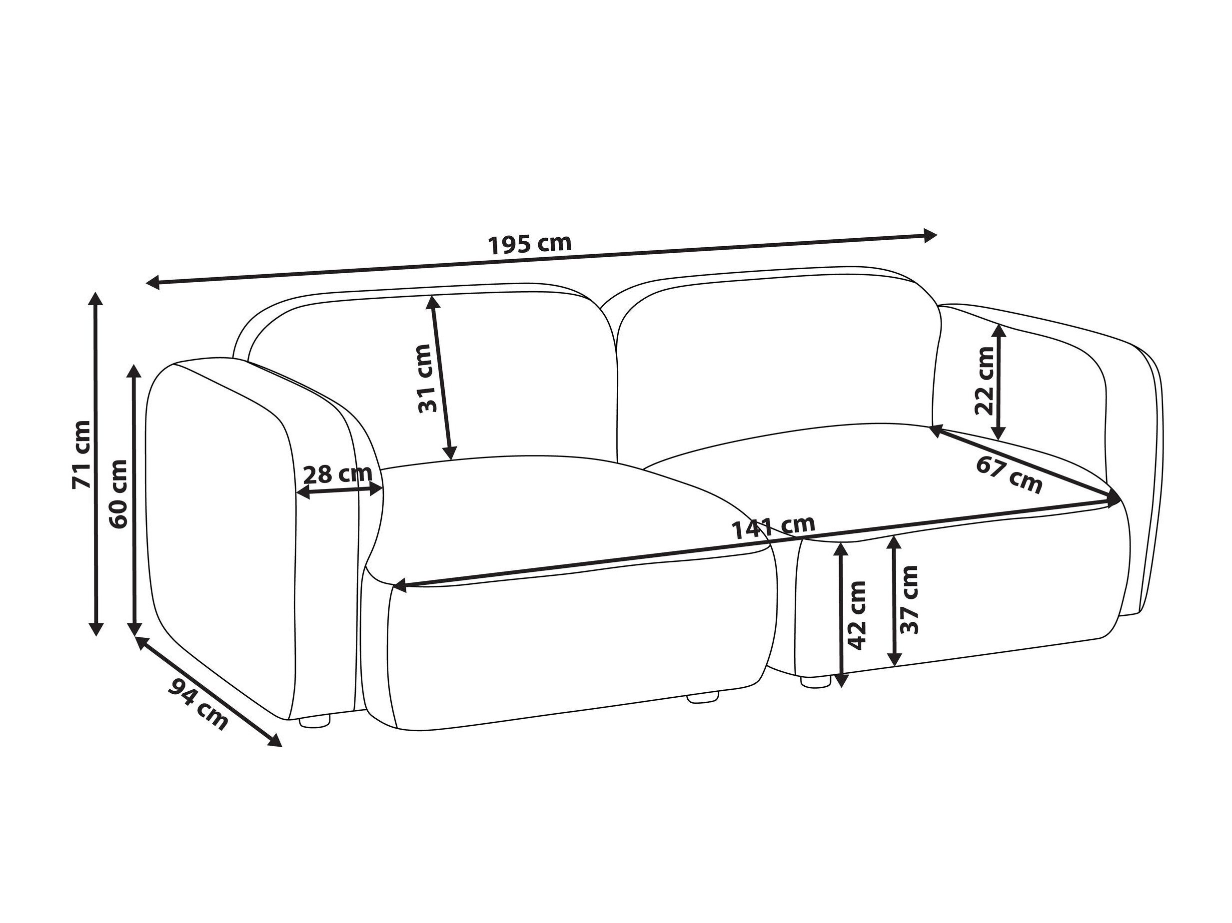 Sofa Berwyn 3067 (Taupe)