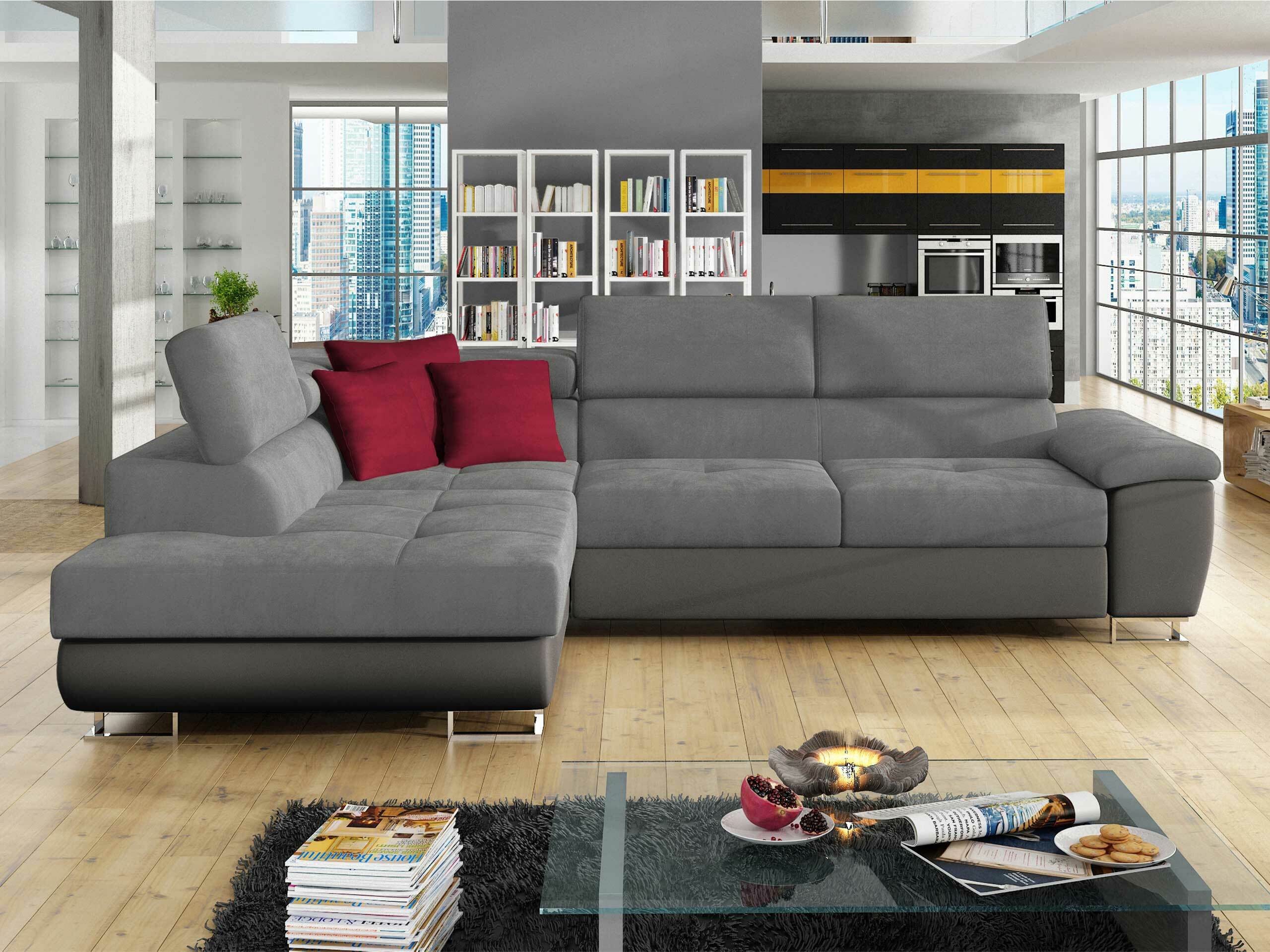 Minkštas kampas Comfivo Ruta II (Soft 029 + Uttario Velvet 2971 + Kronos 02)