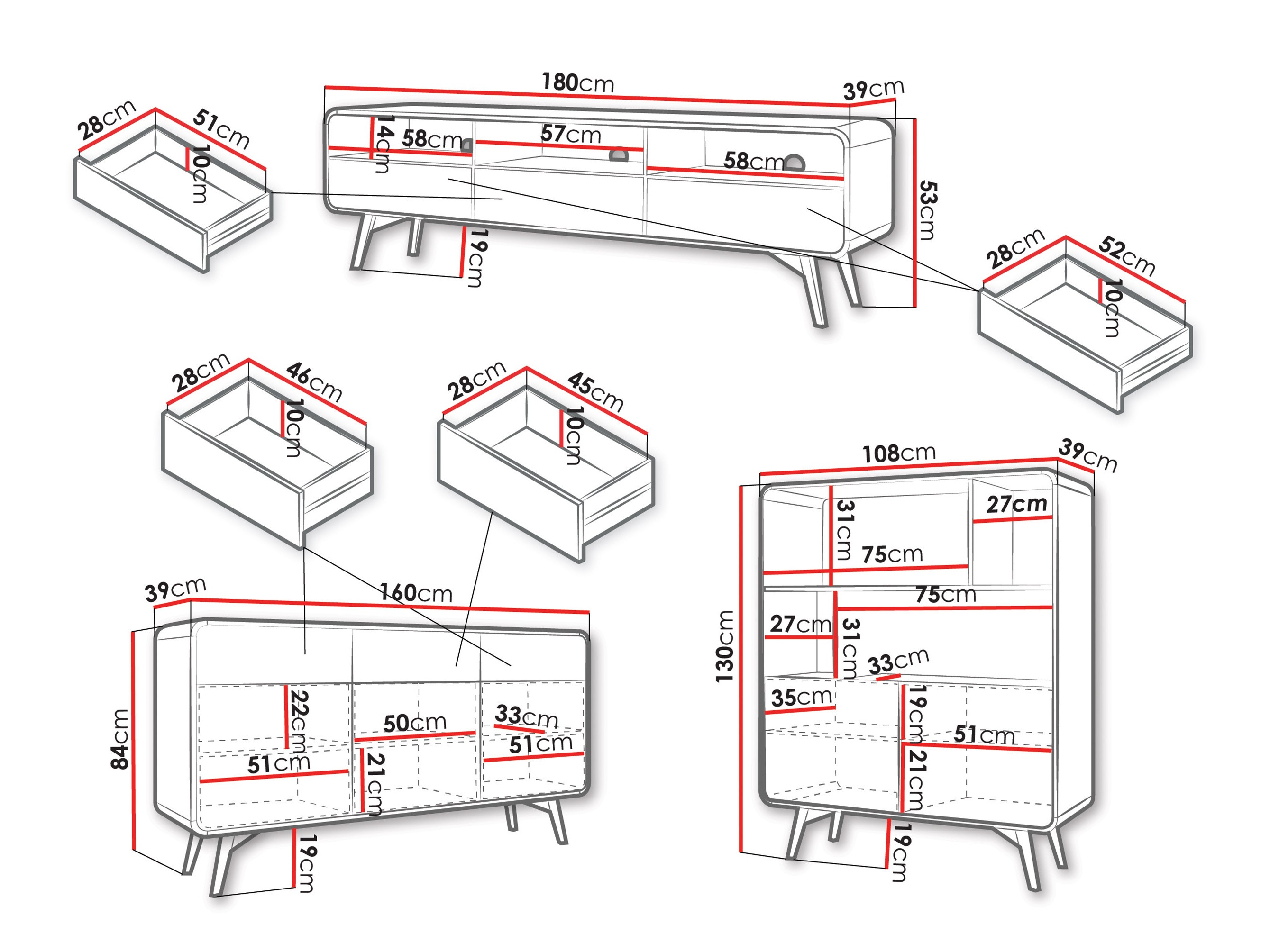 Svetainės komplektas Focos