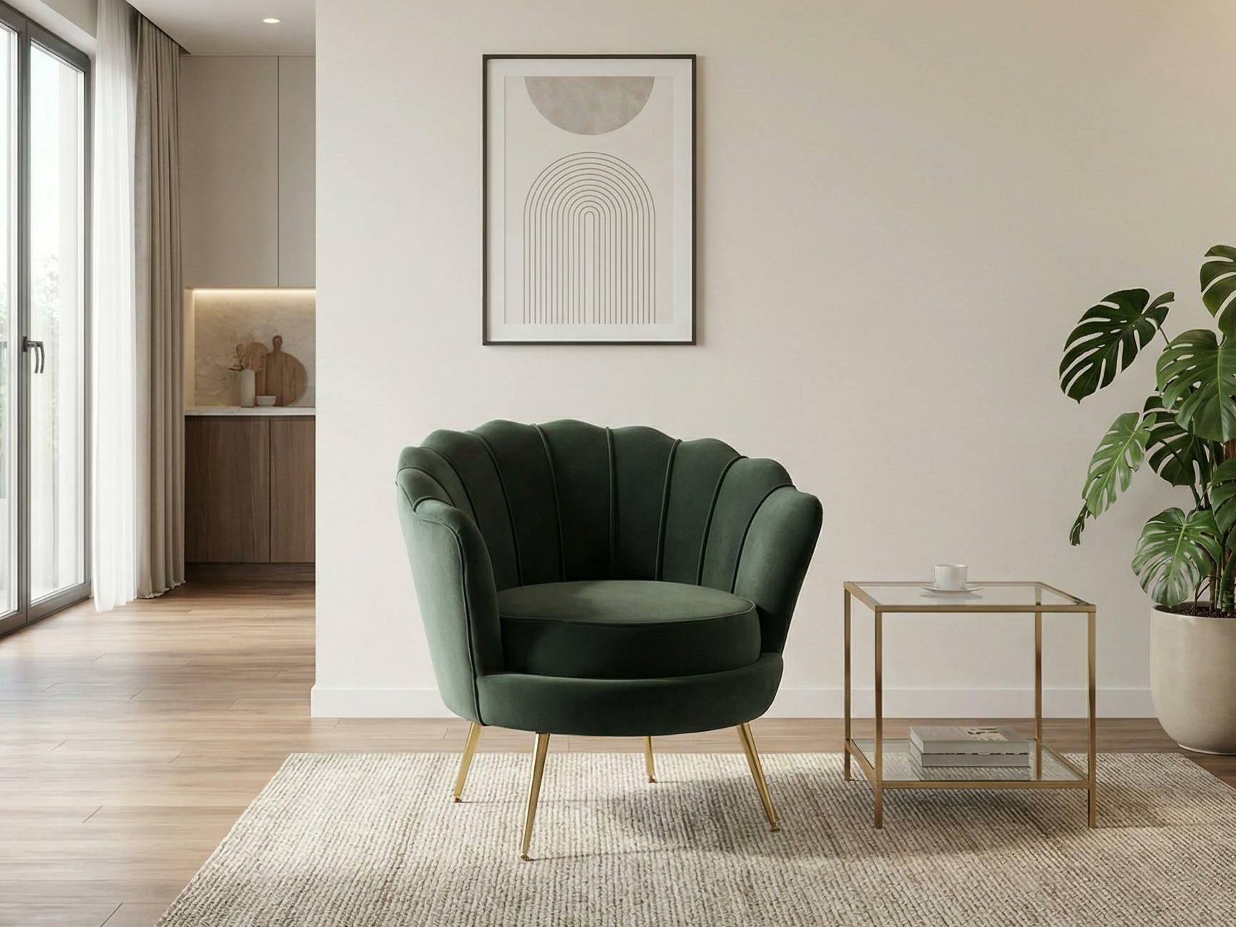 Fotelis Houston 828 (Tamsi žalia)