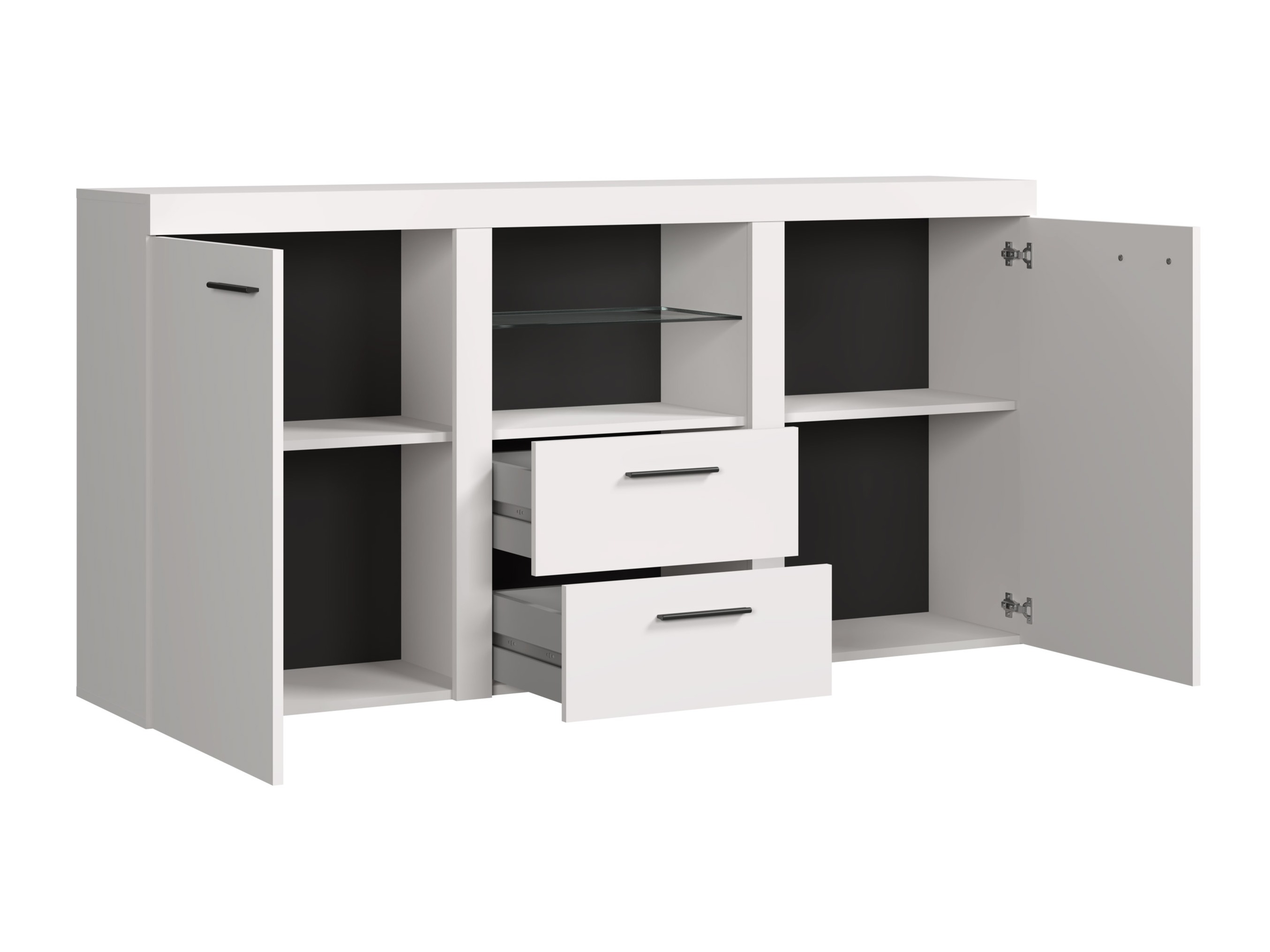 Komoda Univio (Balta + Betonas)