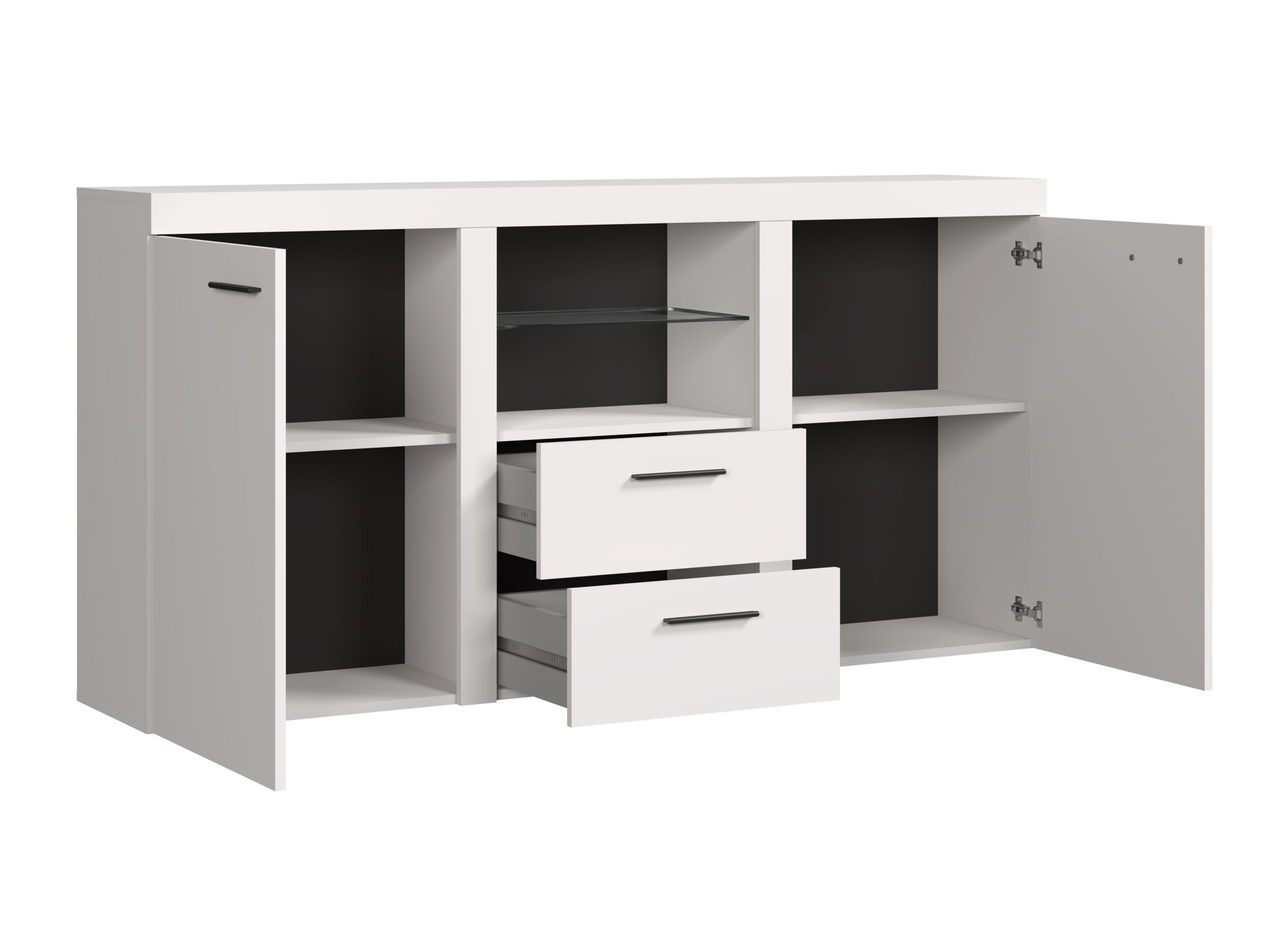 Komoda Univio (Balta + Betonas)