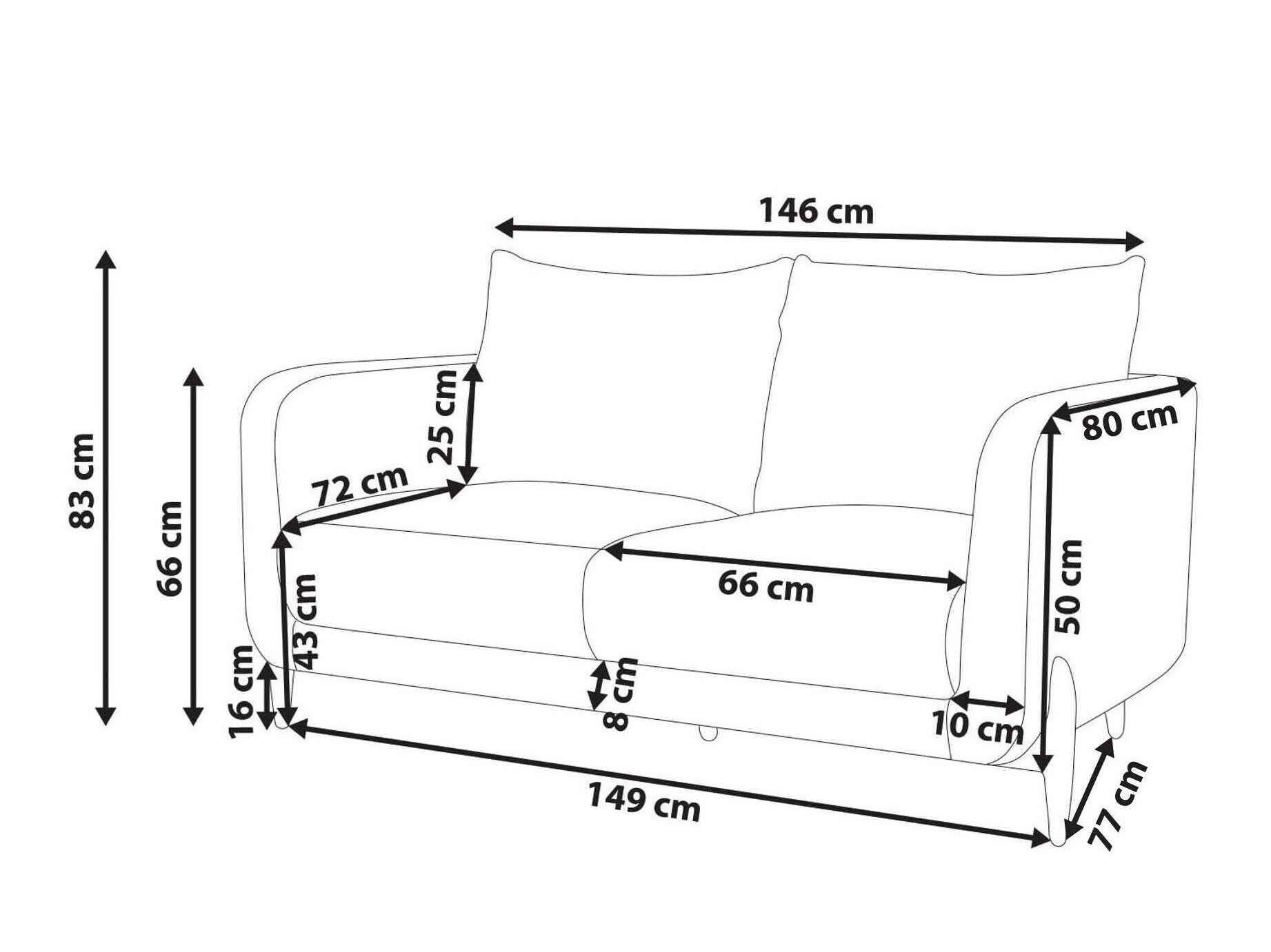 Sofa Berwyn 3119 (Smėlinė)
