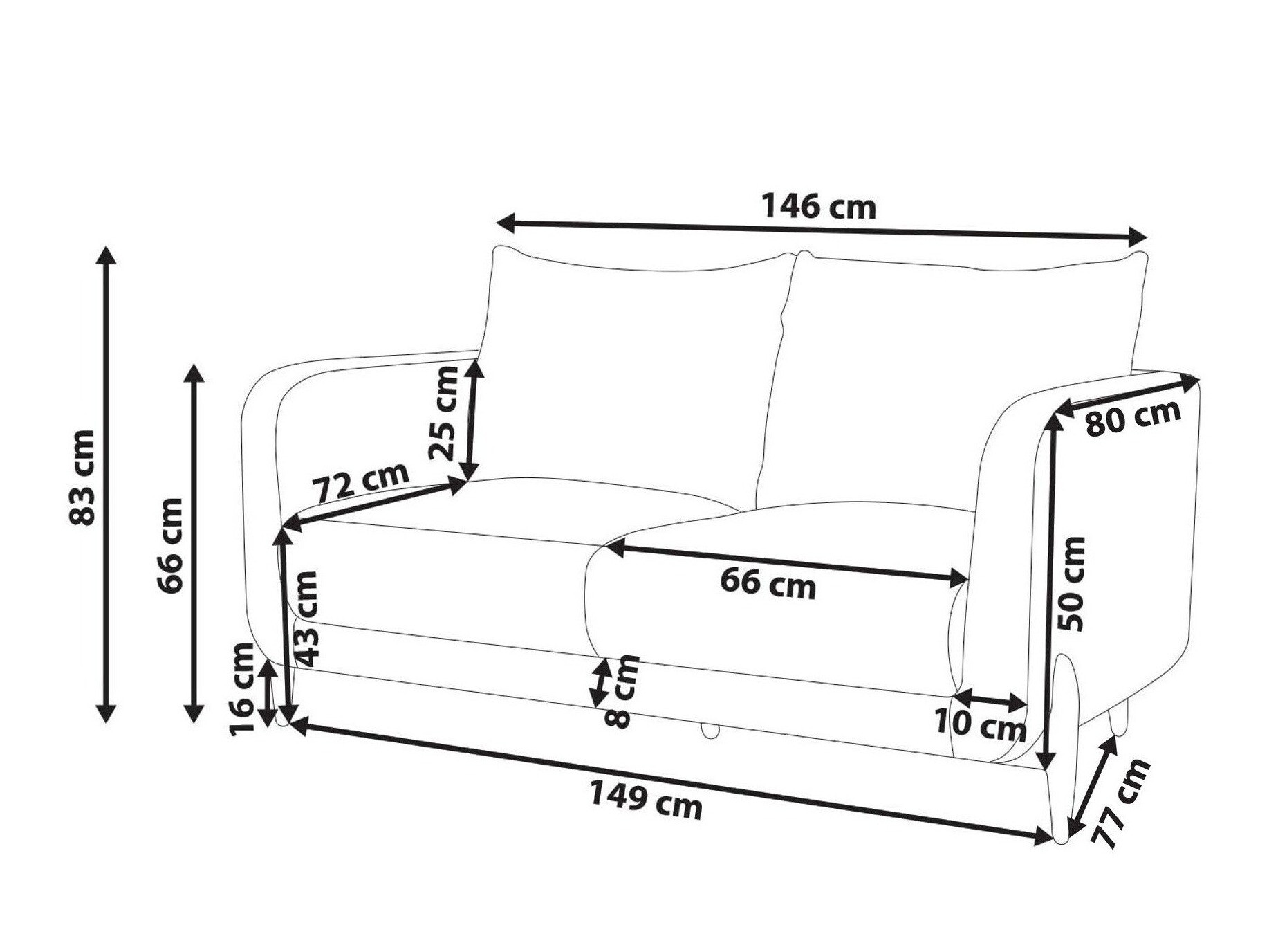 Sofa Berwyn 3119 (Šviesi žalia)