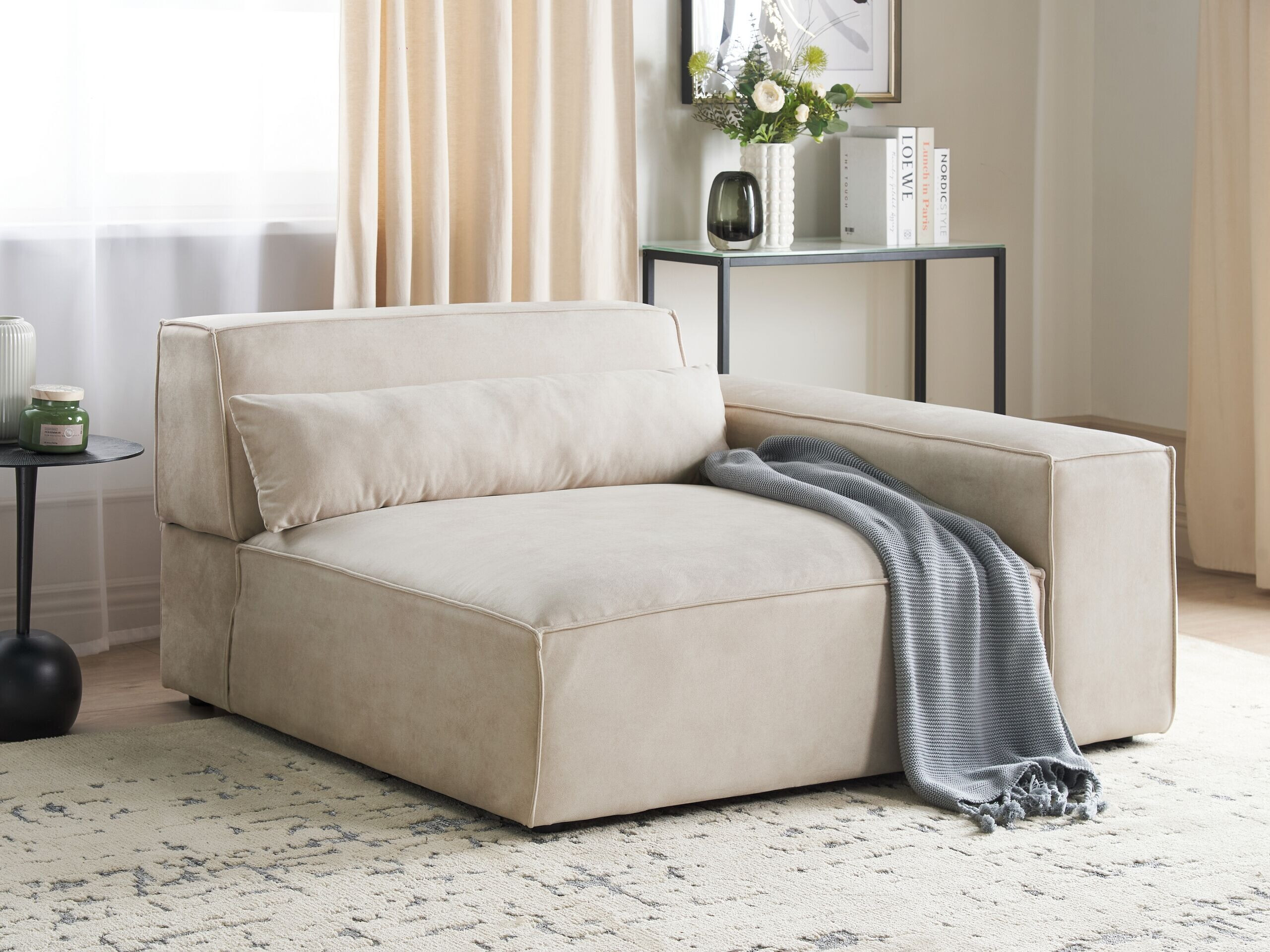 Modulinis fotelis Tivsora 105 (Šviesi smėlinė)