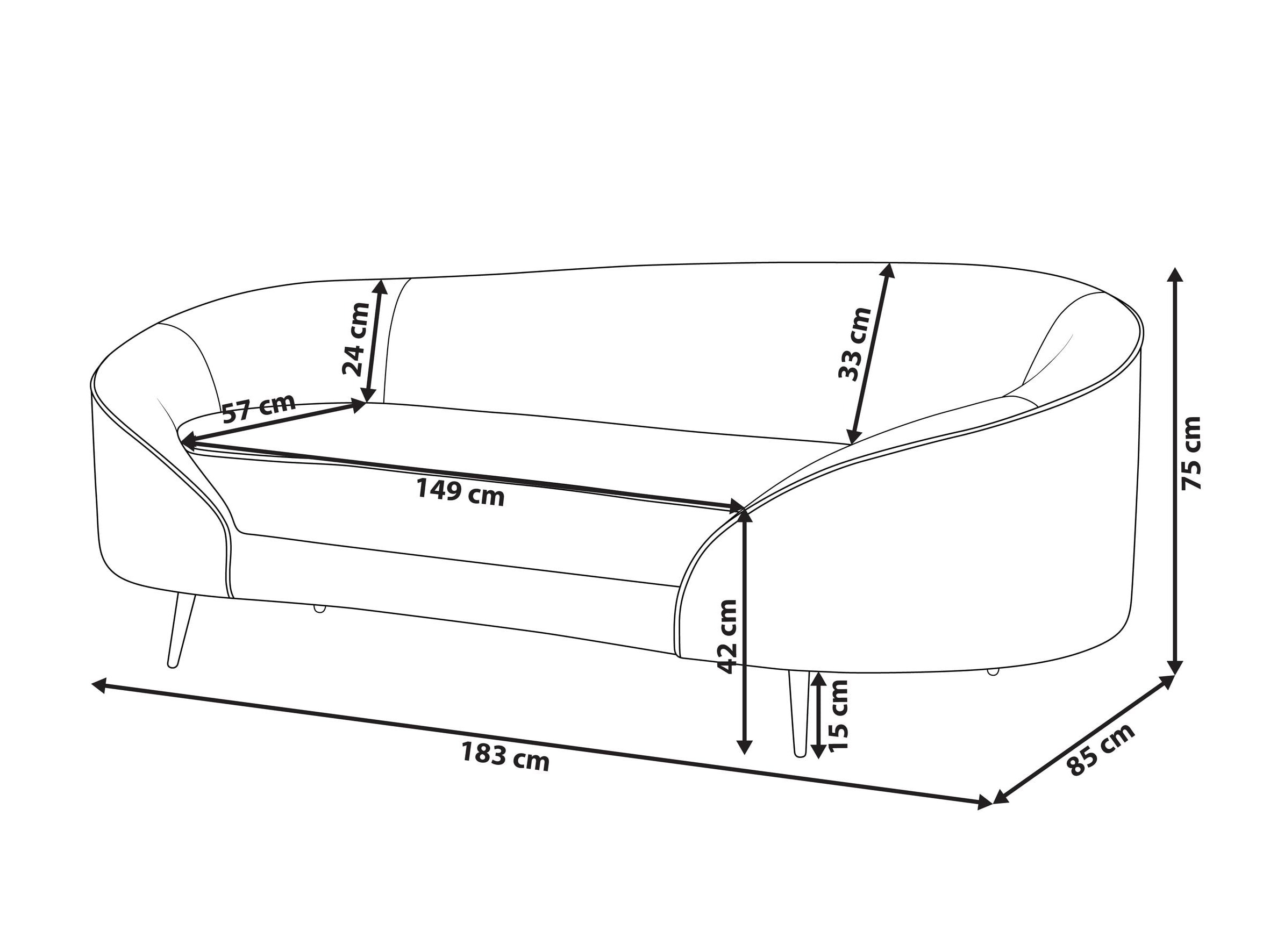 Sofa Berwyn 1255 (Smėlinė)