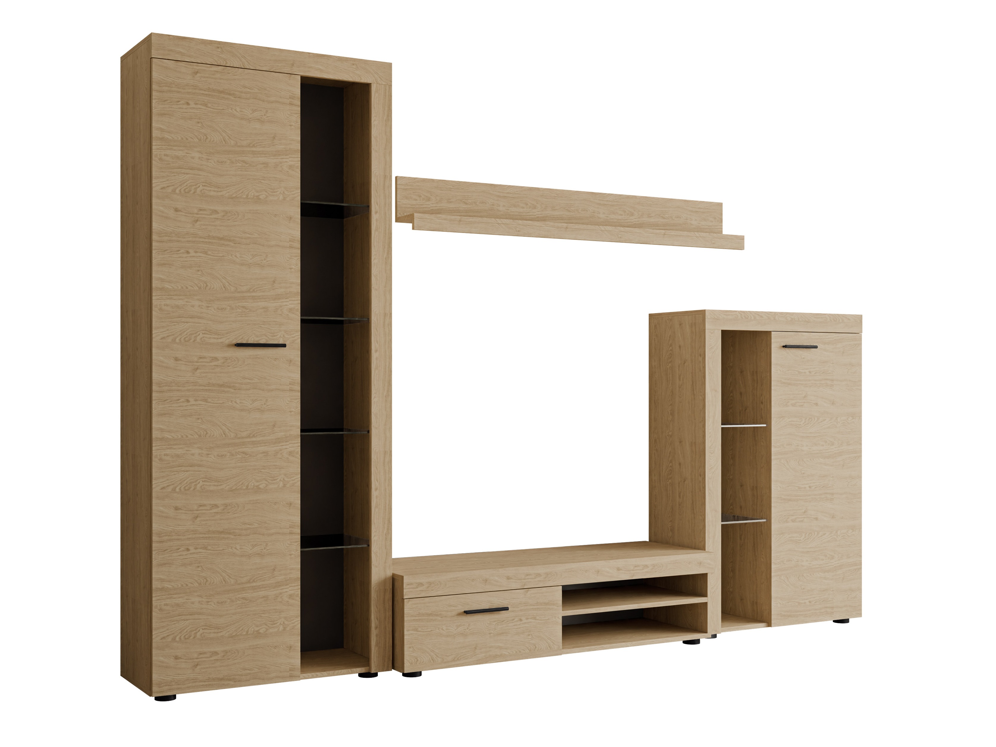 Svetainės komplektas Univio (Ąžuolas)