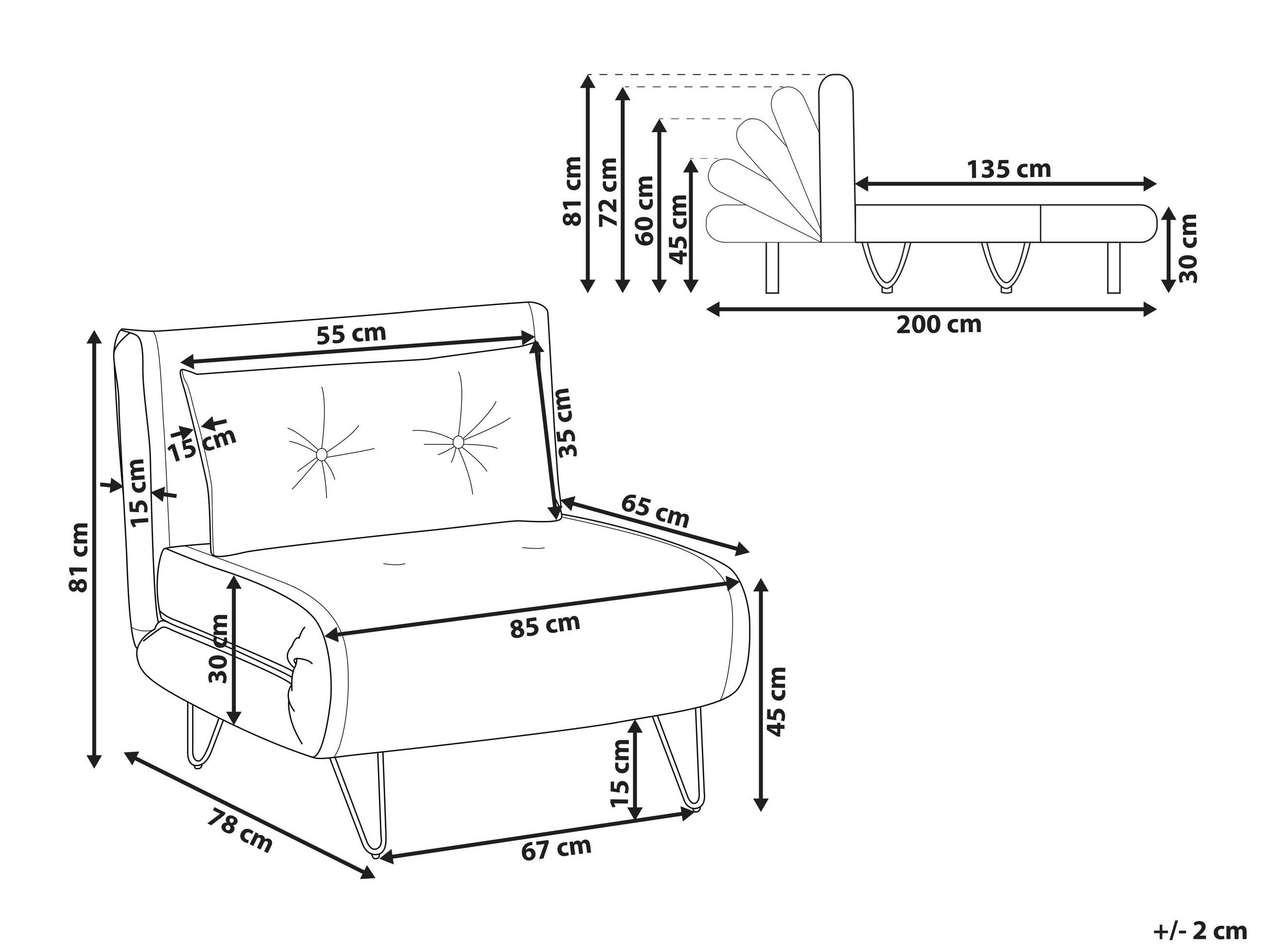 Fotelis Berwyn 3160 (Šviesi pilka)