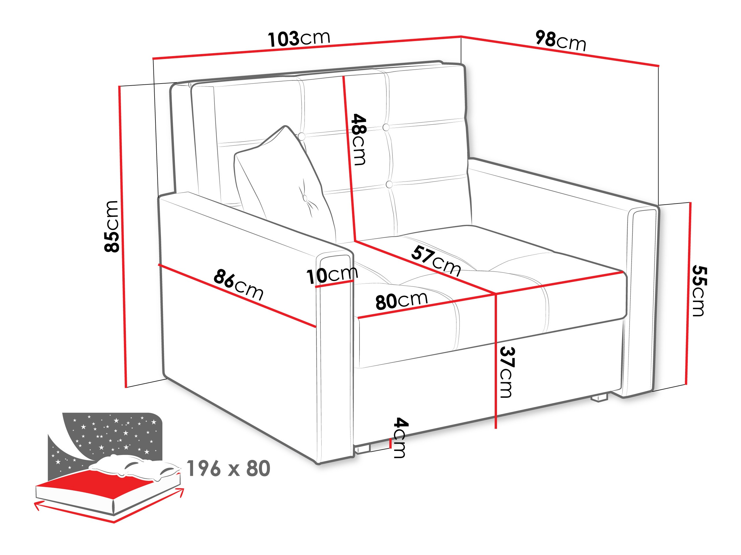 Fotelis Seruna I (Tatum 279)