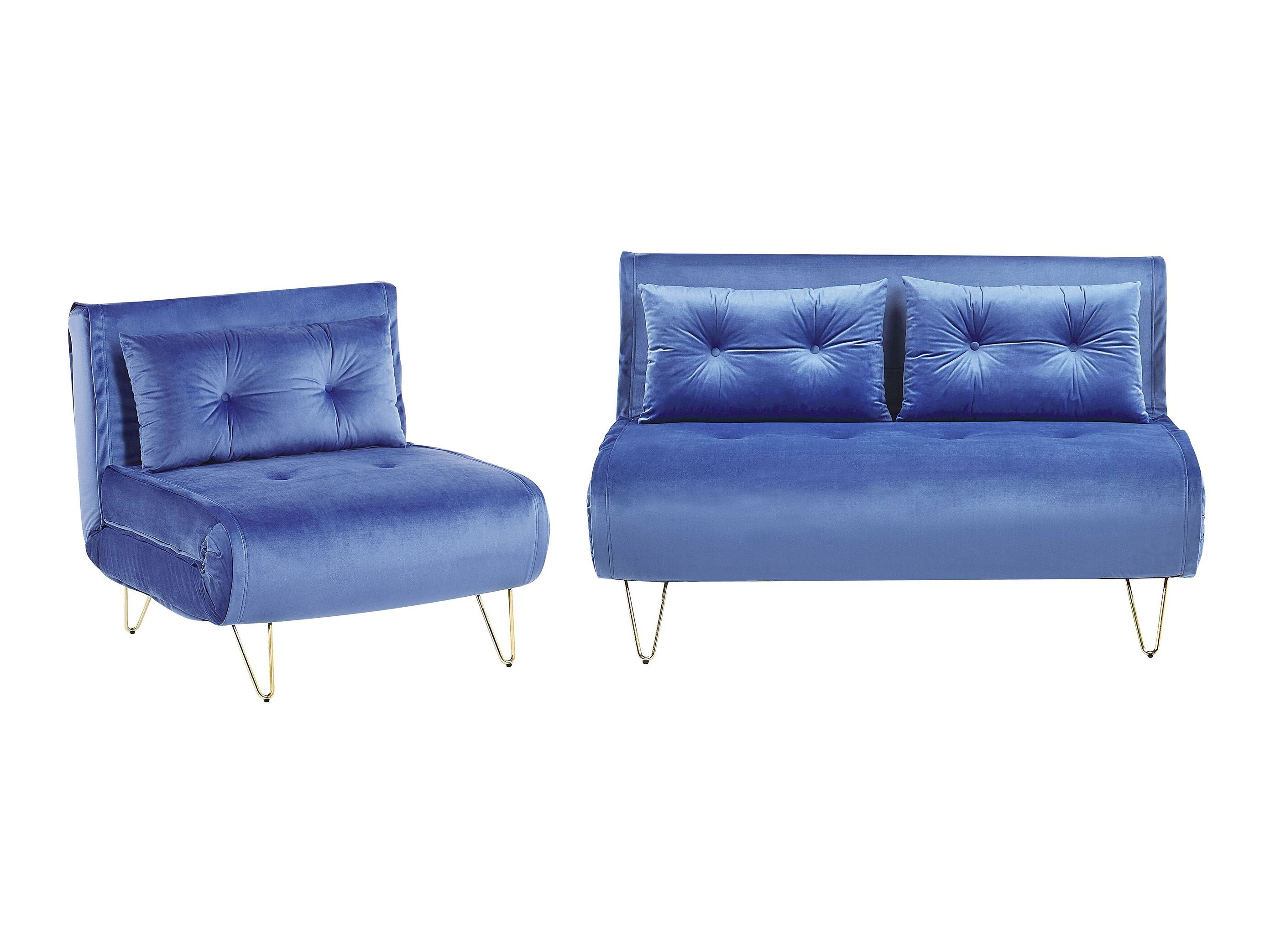 Minkštų baldų komplektas Berwyn 3164 (Mėlyna)