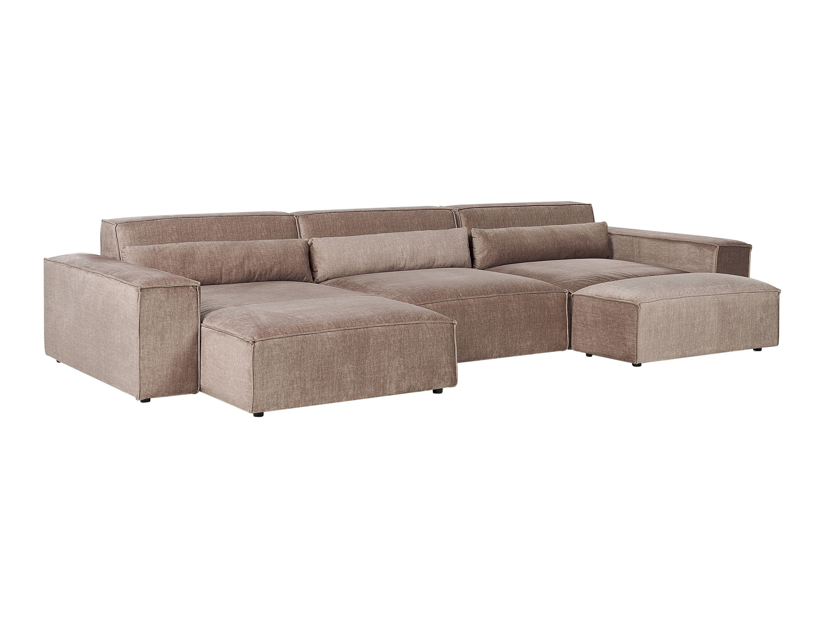 Minkštų baldų komplektas Tivsora 108 (Šviesi ruda)