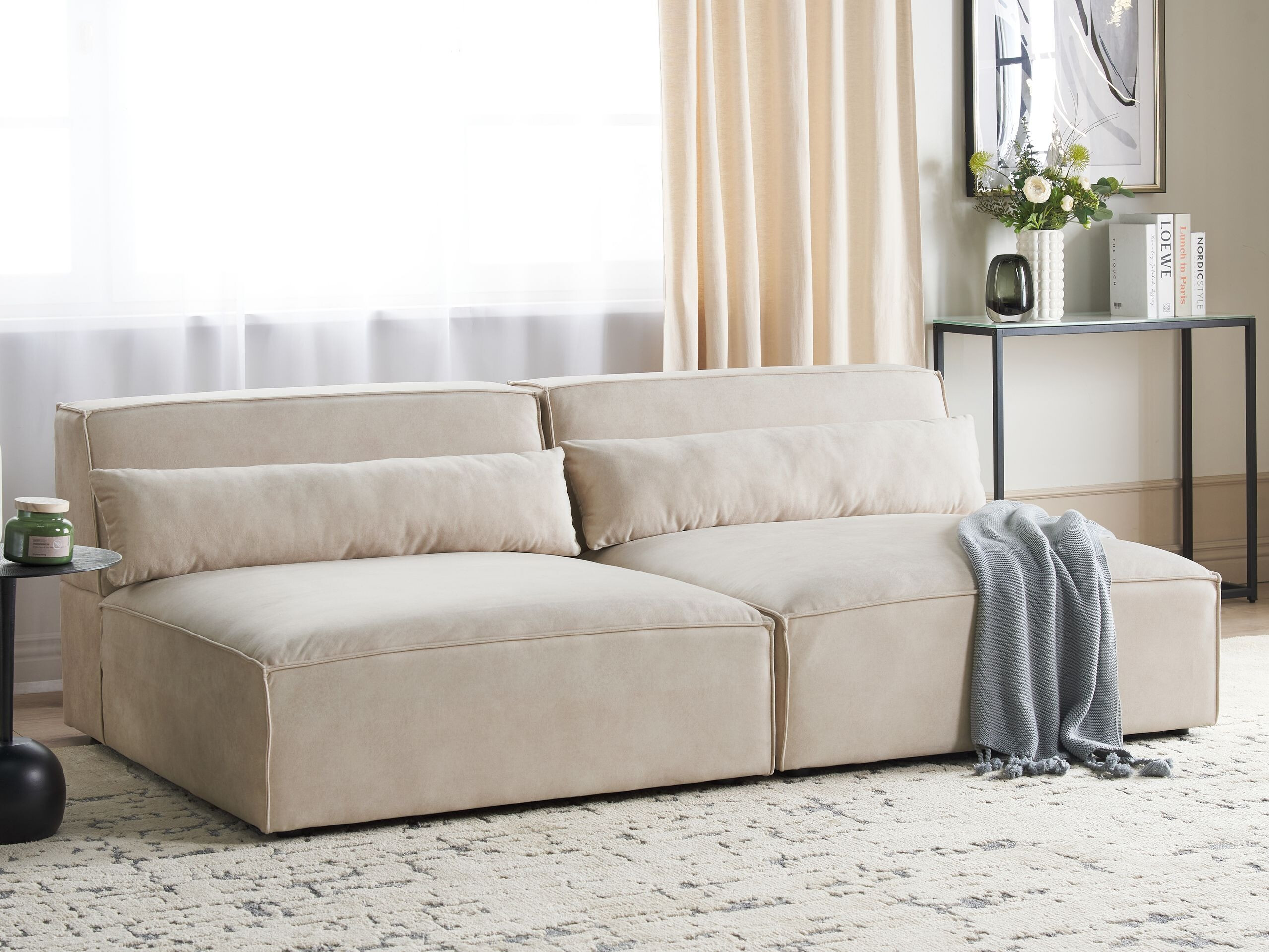 Modulinė sofa Tivsora 102 (Šviesi smėlinė)