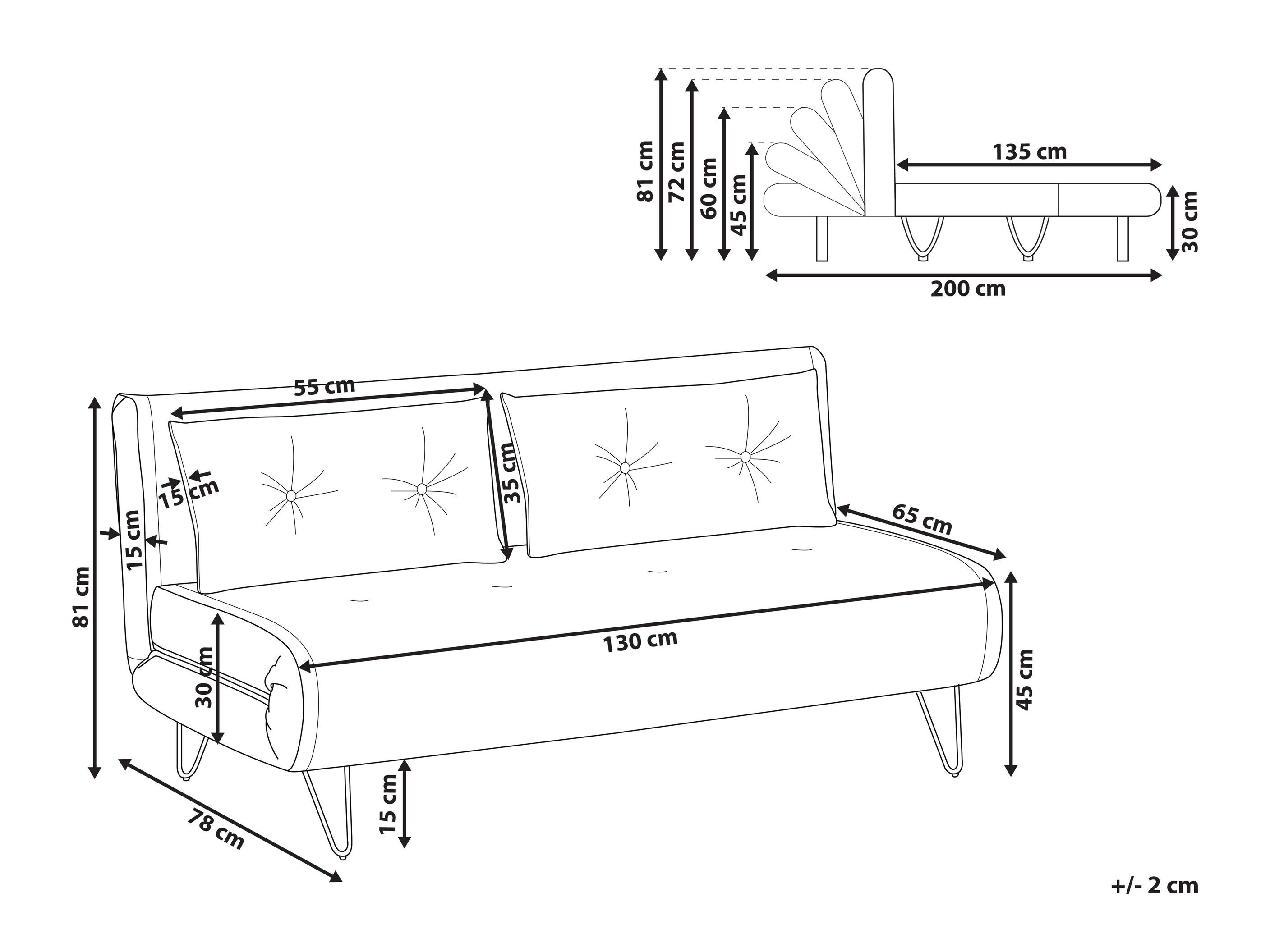 Sofa lova Berwyn 3158 (Šviesi smėlinė)