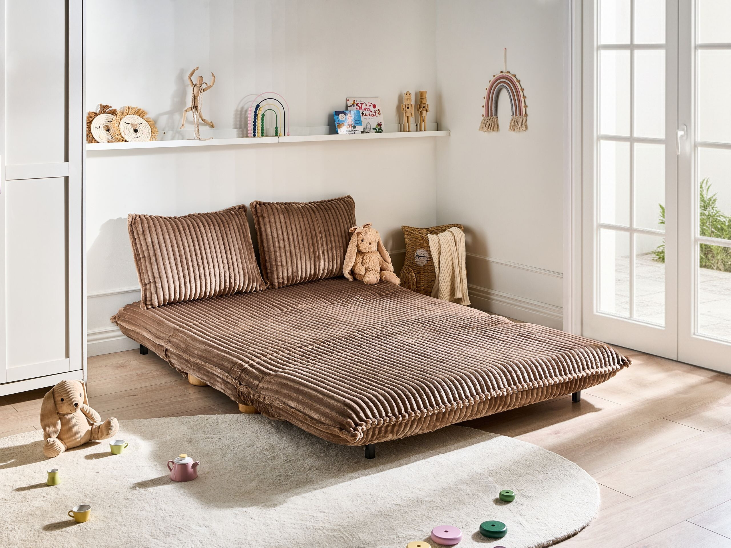 Sofa lova Berwyn 3167 (Šviesi ruda)