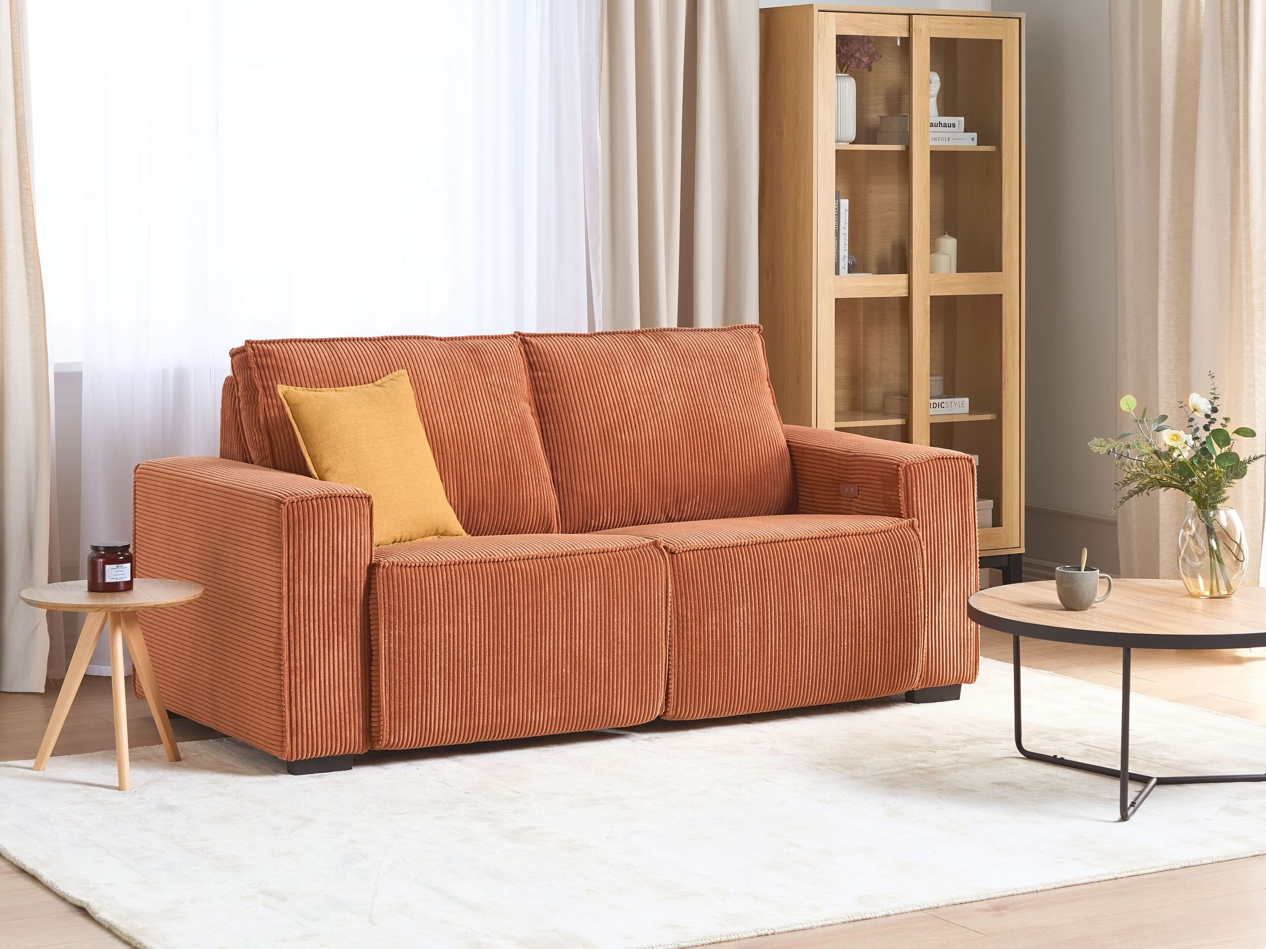 Sofa reglaineris Berwyn 3168 (Oranžinė)