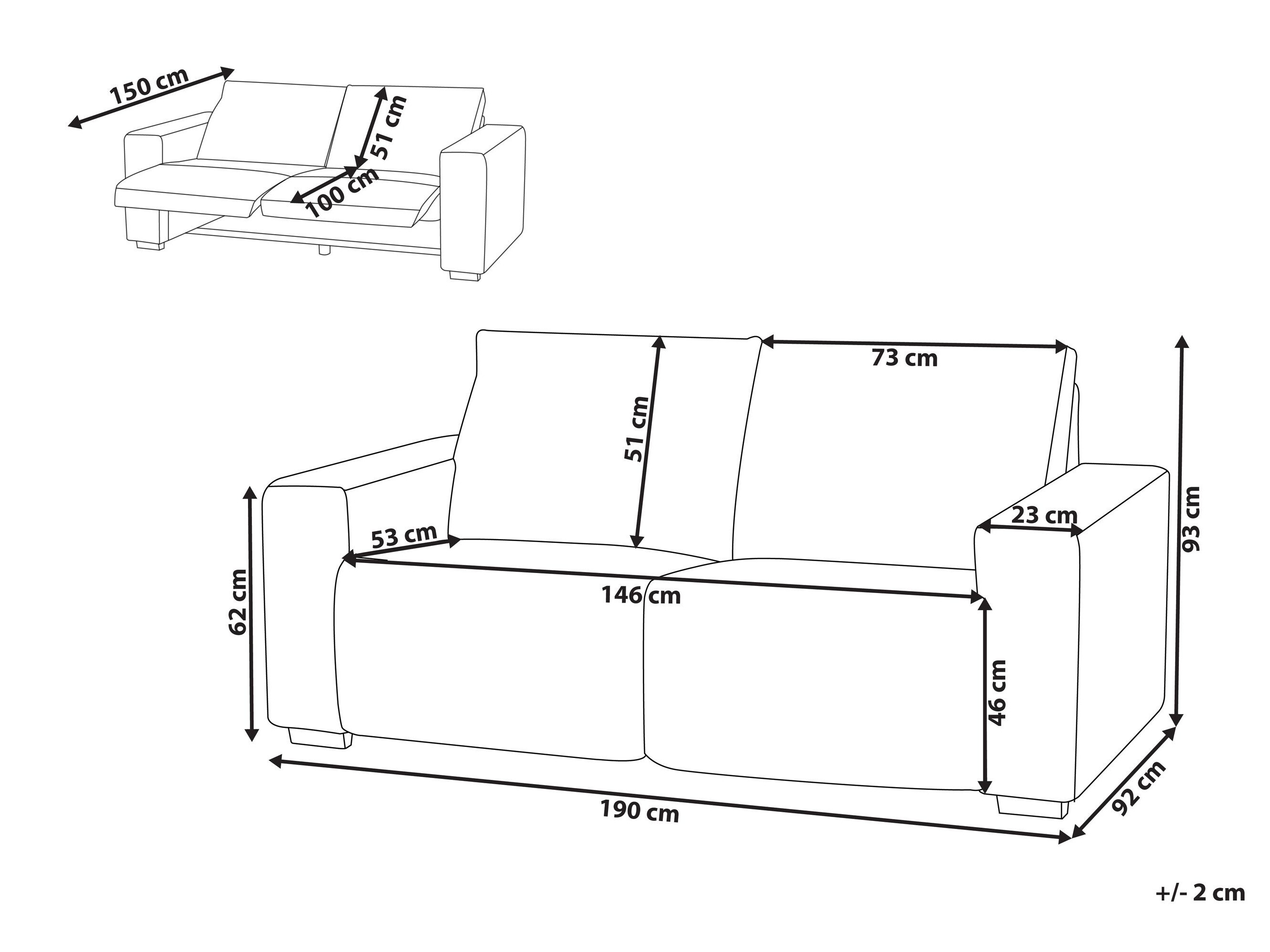 Sofa reglaineris Berwyn 3168 (Pilka)
