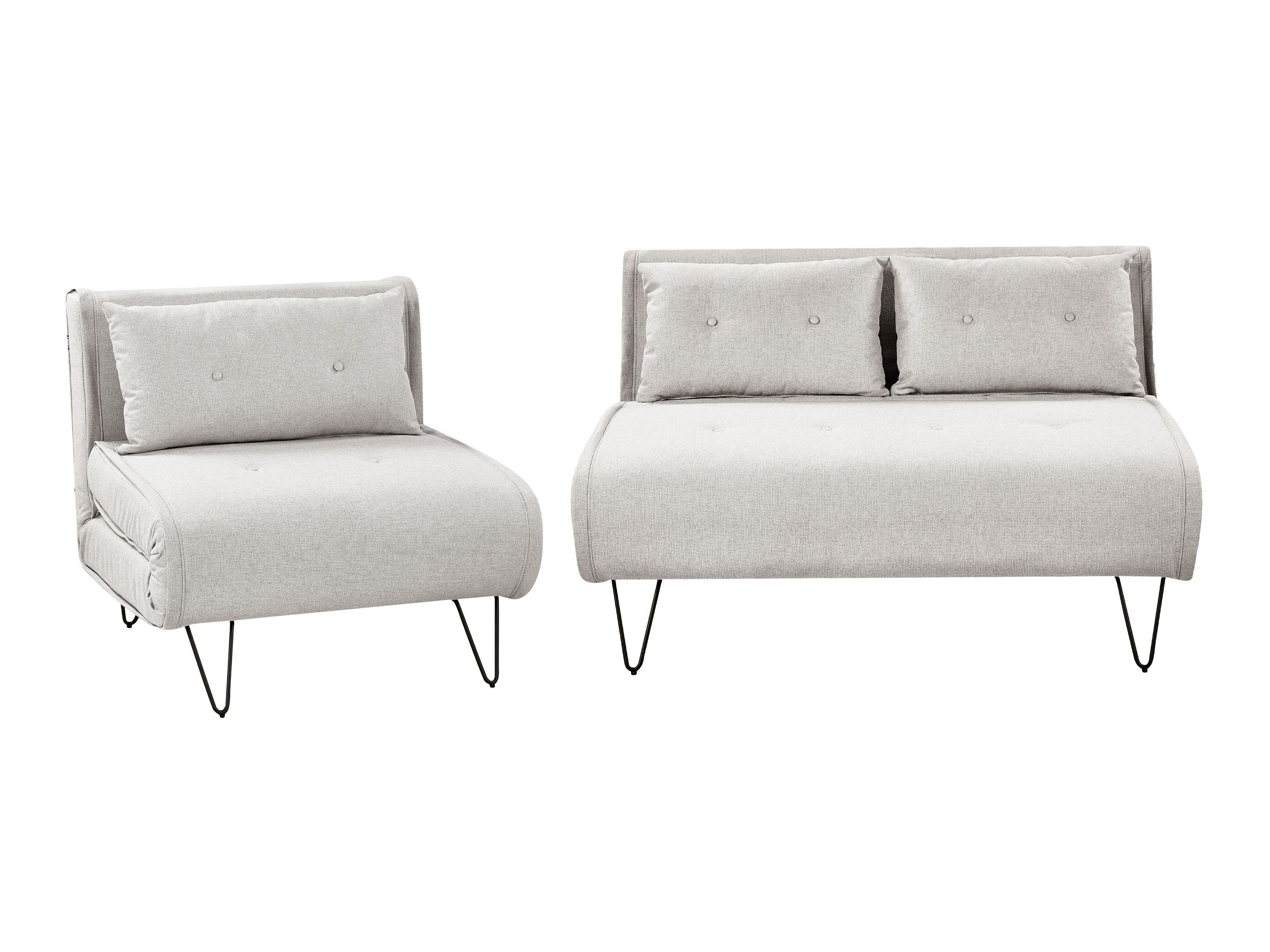 Minkštų baldų komplektas Berwyn 3165 (Šviesi pilka)