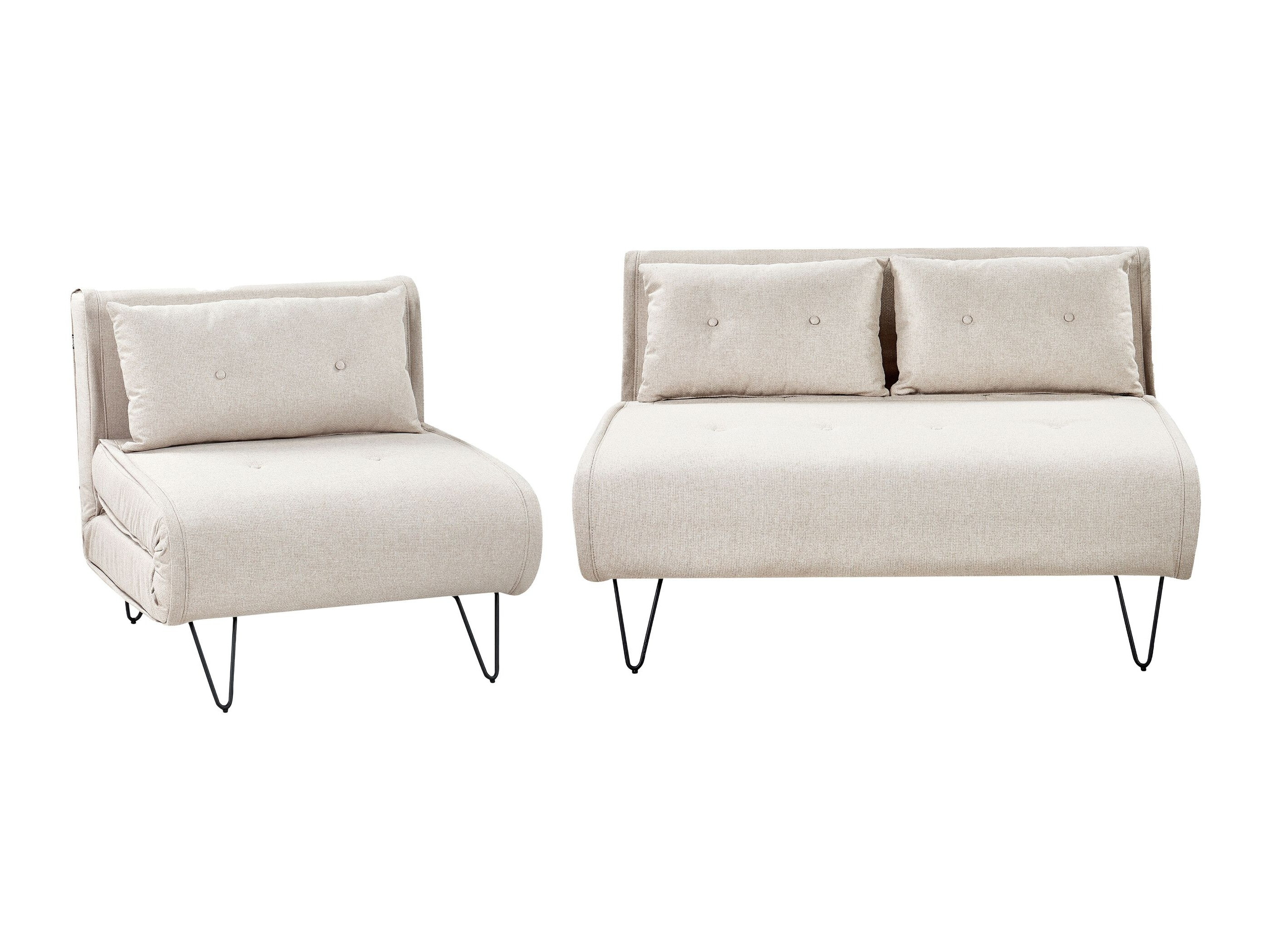 Minkštų baldų komplektas Berwyn 3165 (Šviesi smėlinė)