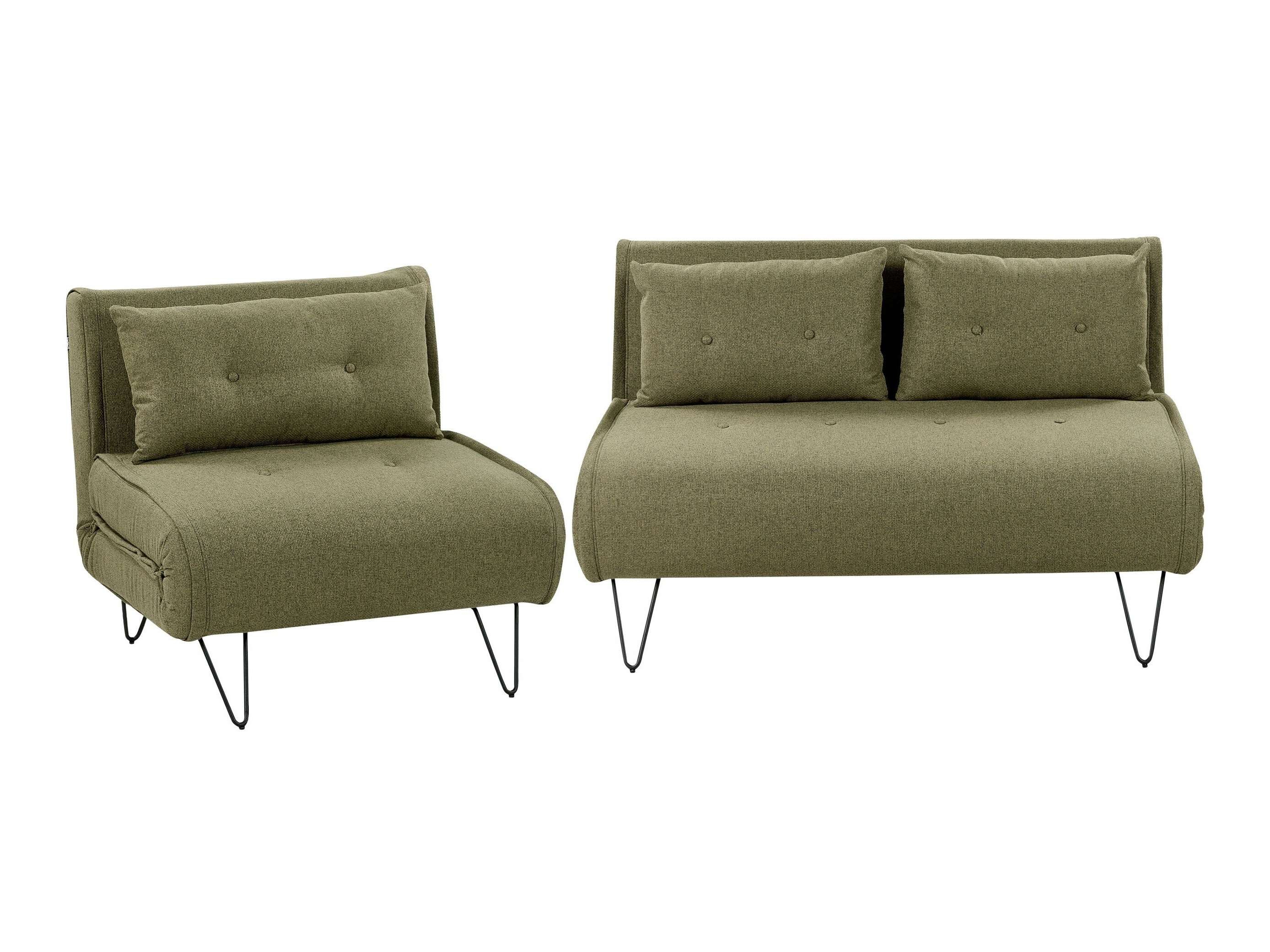 Minkštų baldų komplektas Berwyn 3165 (Žalia)