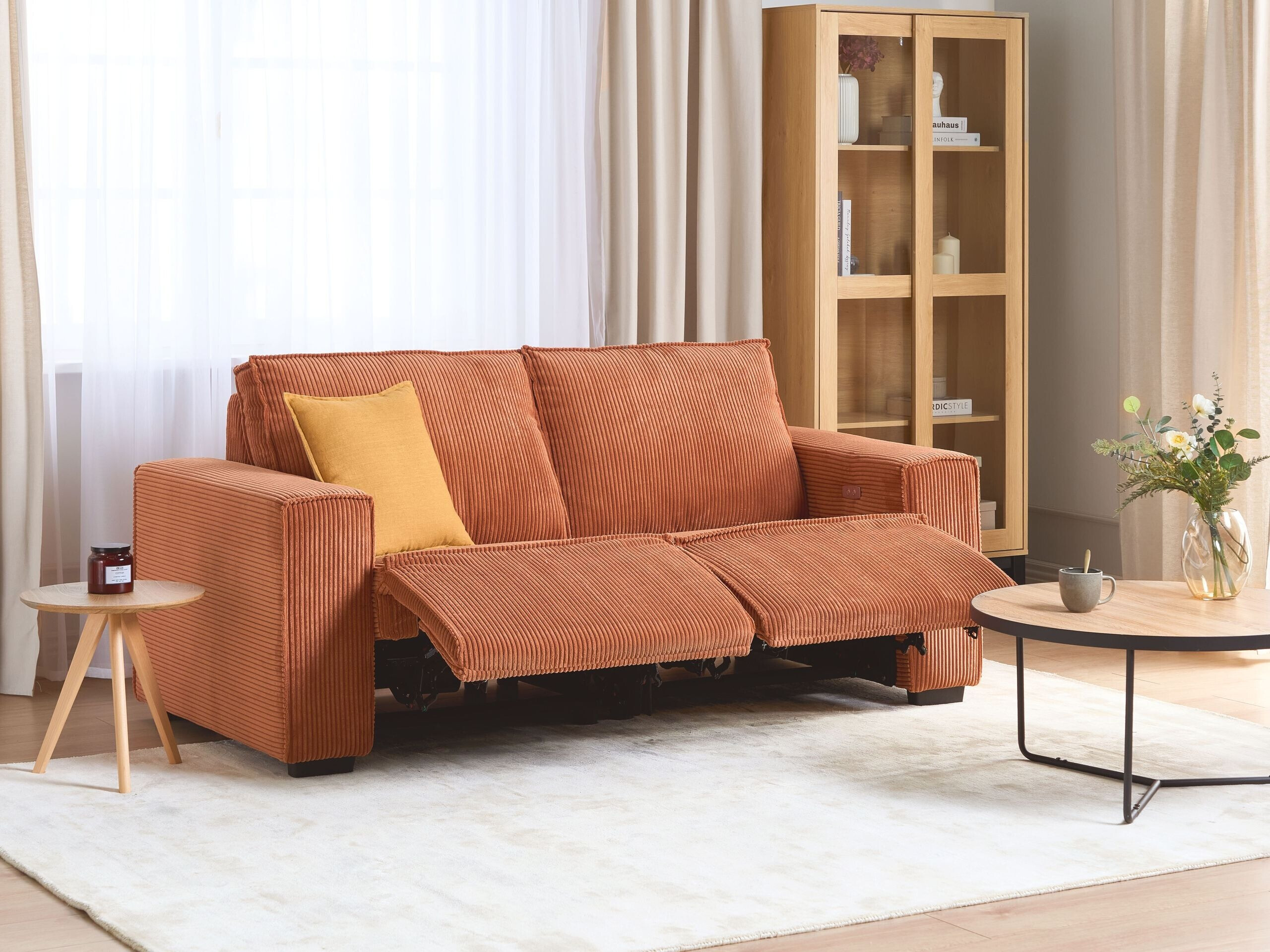 Sofa reglaineris Berwyn 3168 (Oranžinė)