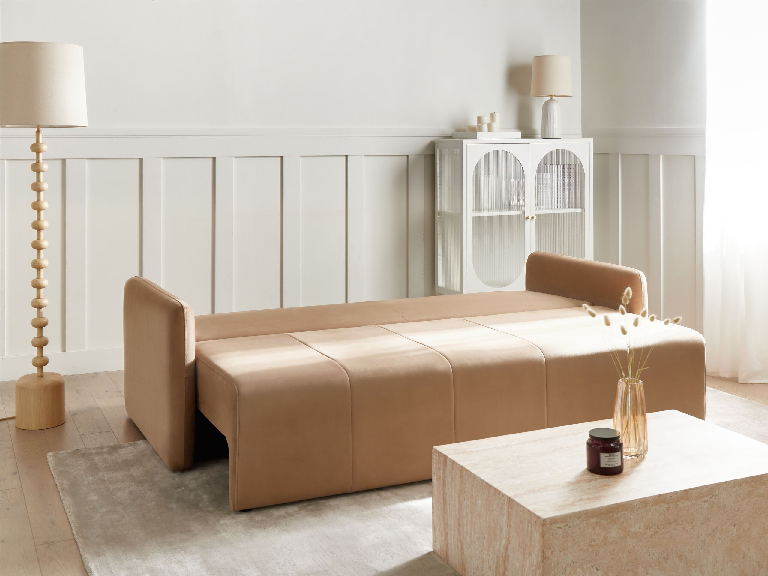 Sofa lova Berwyn 3171 (Šviesi ruda)