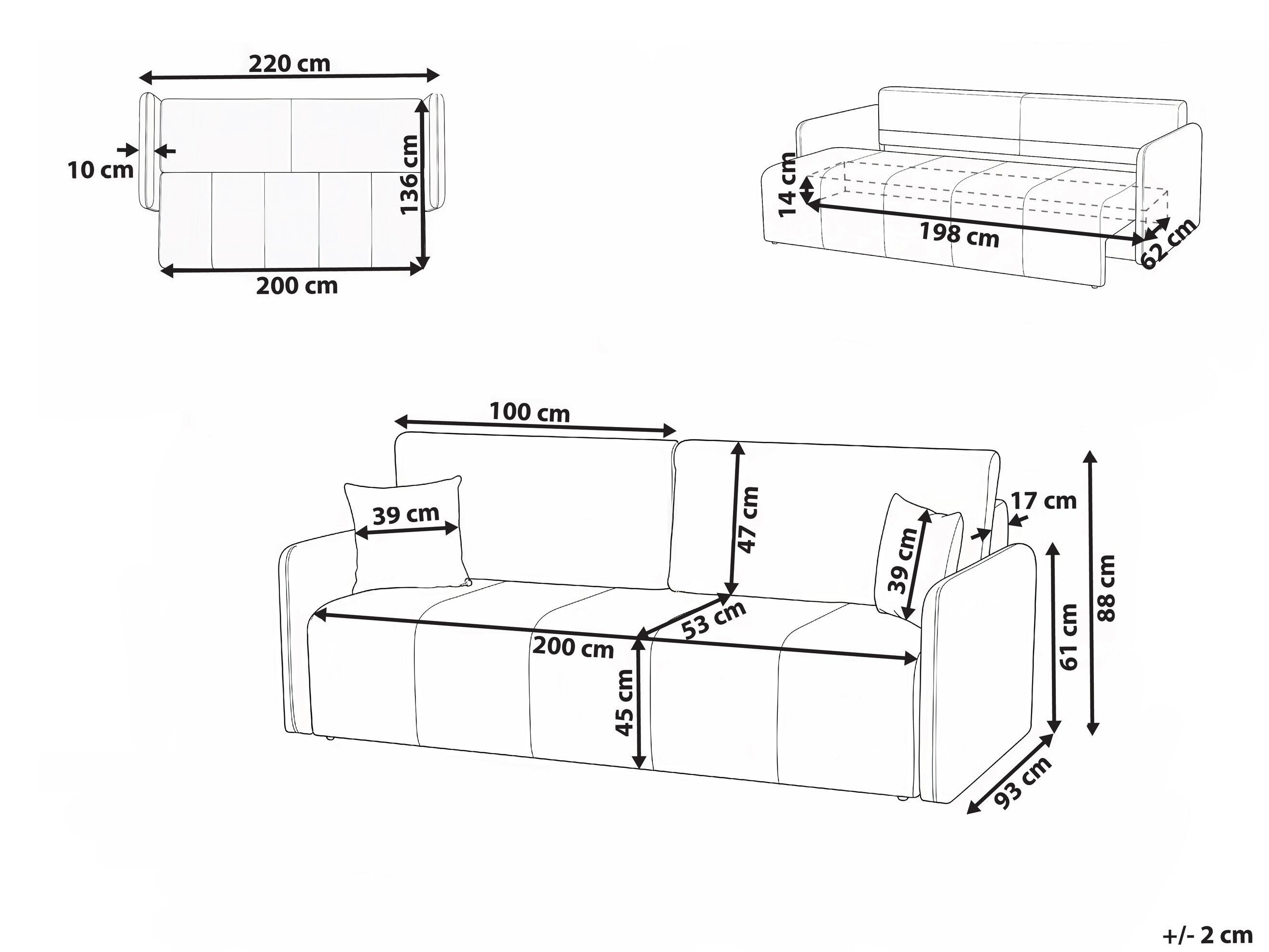 Sofa lova Berwyn 3171 (Ruda)