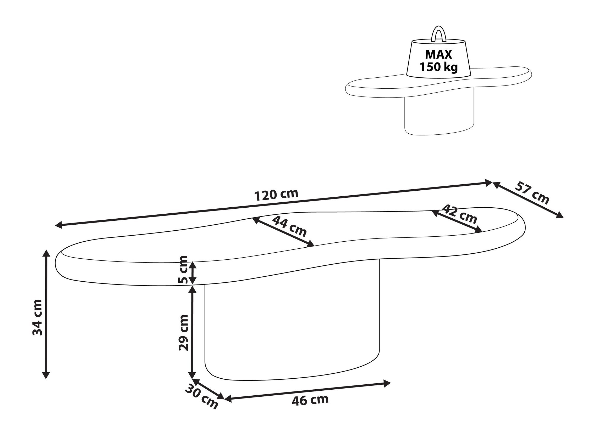 Žurnalinis staliukas Berwyn 3172