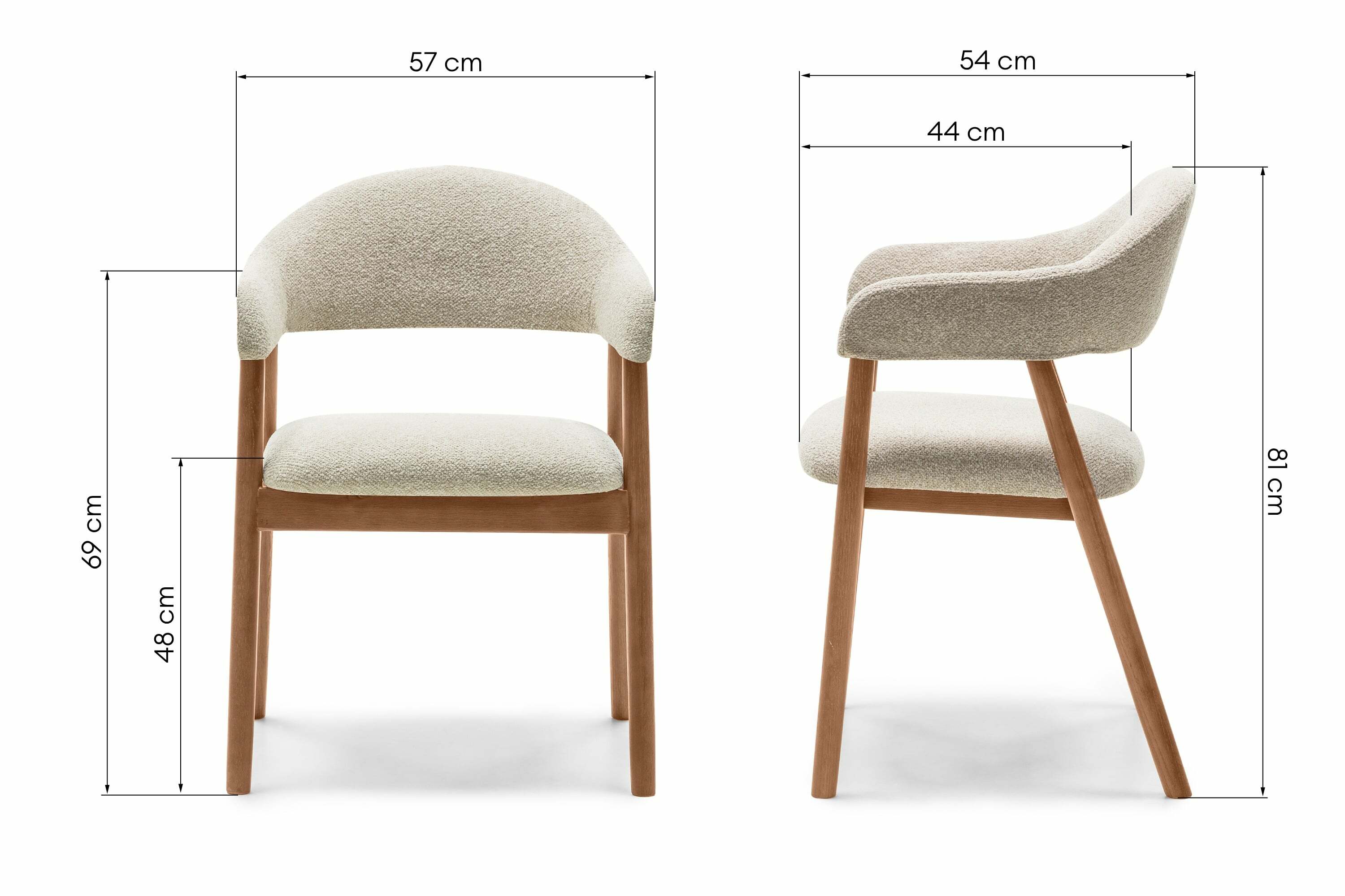 Kėdė Burleson 330 (Smėlinė + Graikinis riešutas)