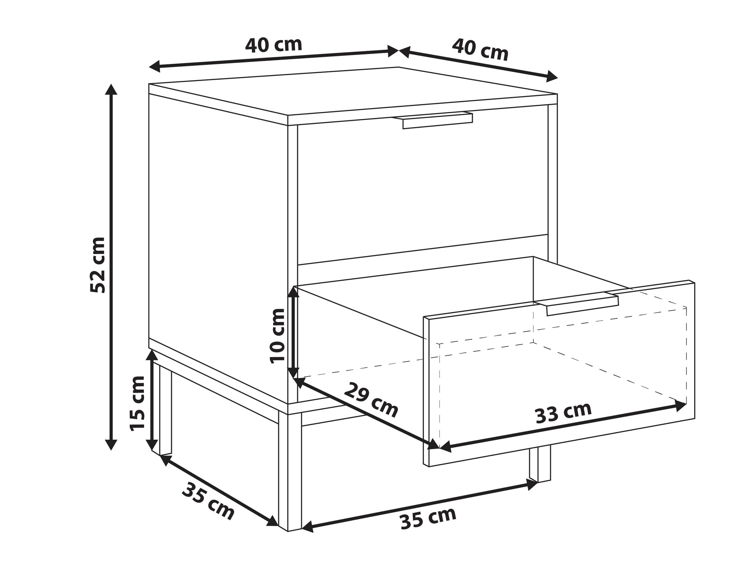 Naktinis staliukas Berwyn 3178