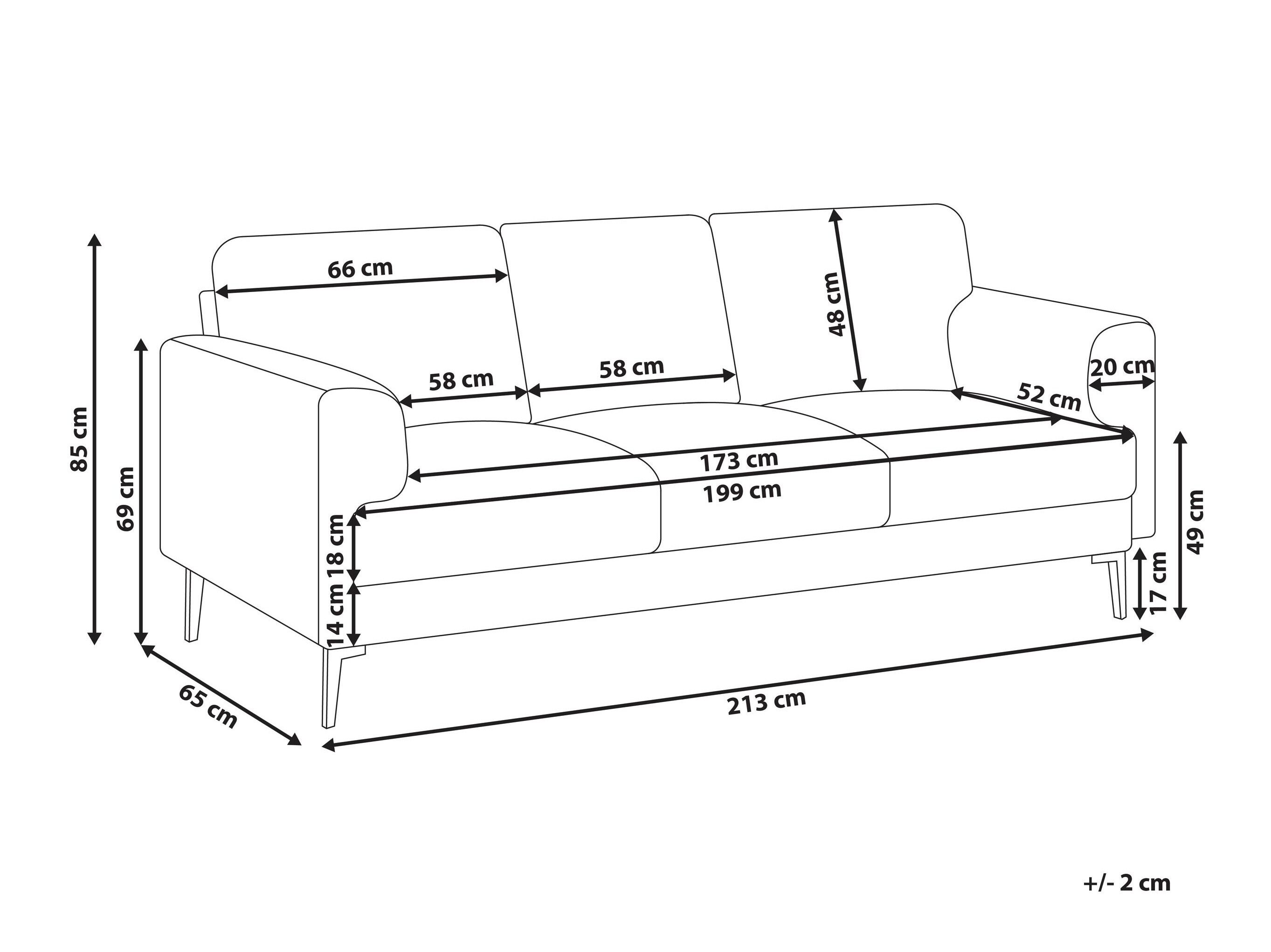 Sofa Catcavu 104 (Ruda)