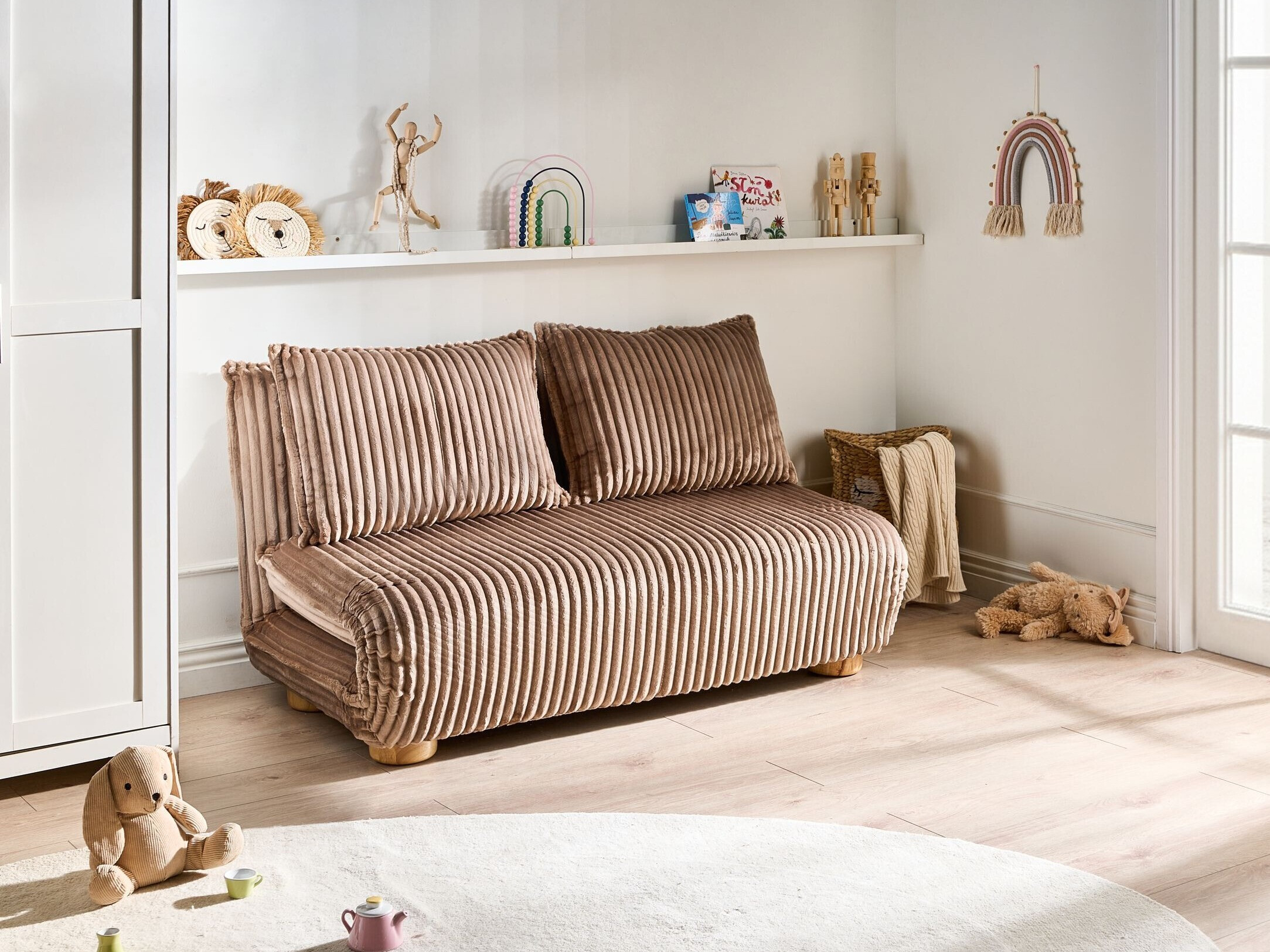 Sofa lova Berwyn 3167 (Šviesi ruda)