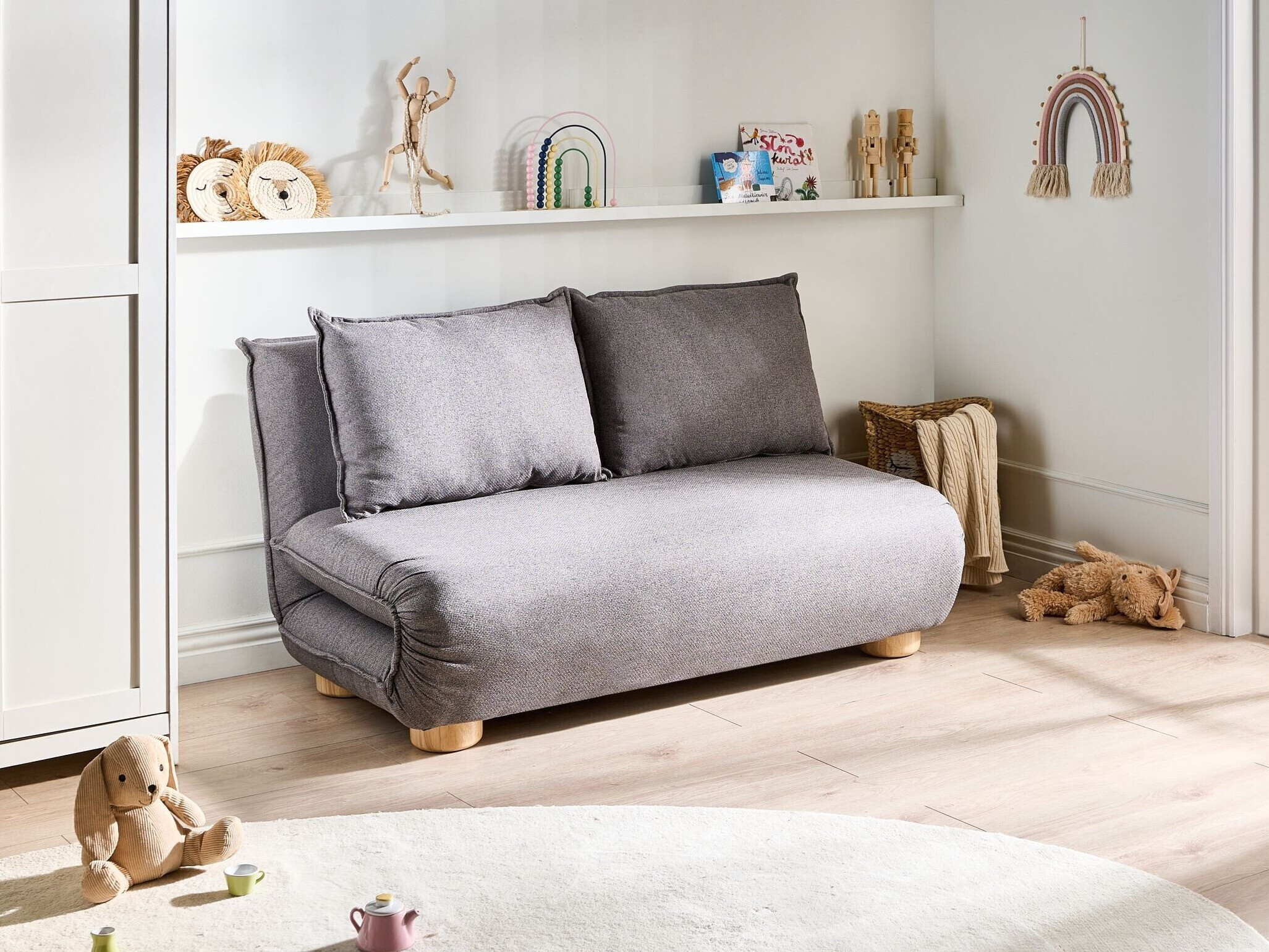 Sofa lova Berwyn 3167 (Tamsi pilka)