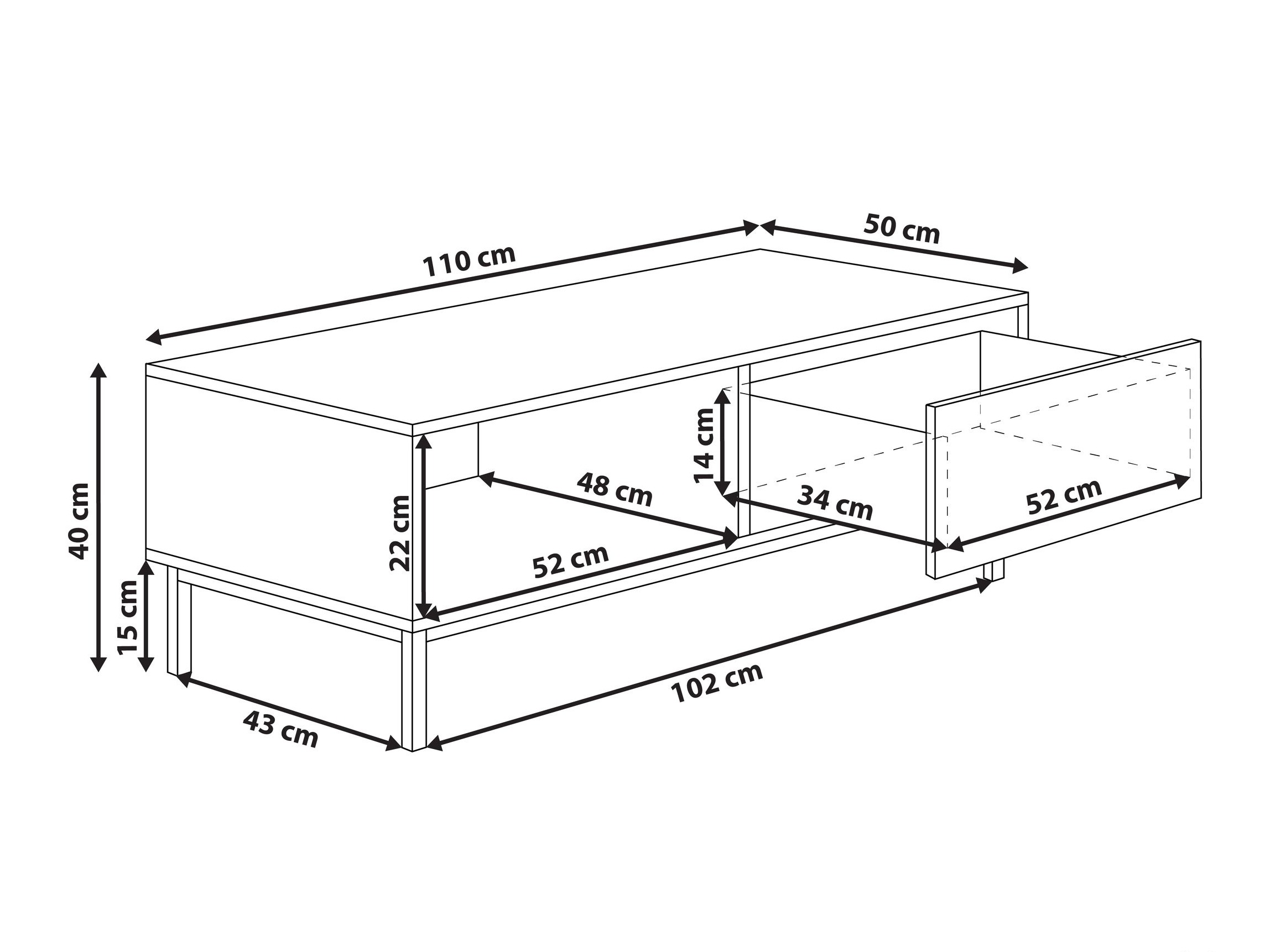 Žurnalinis staliukas Berwyn 3176