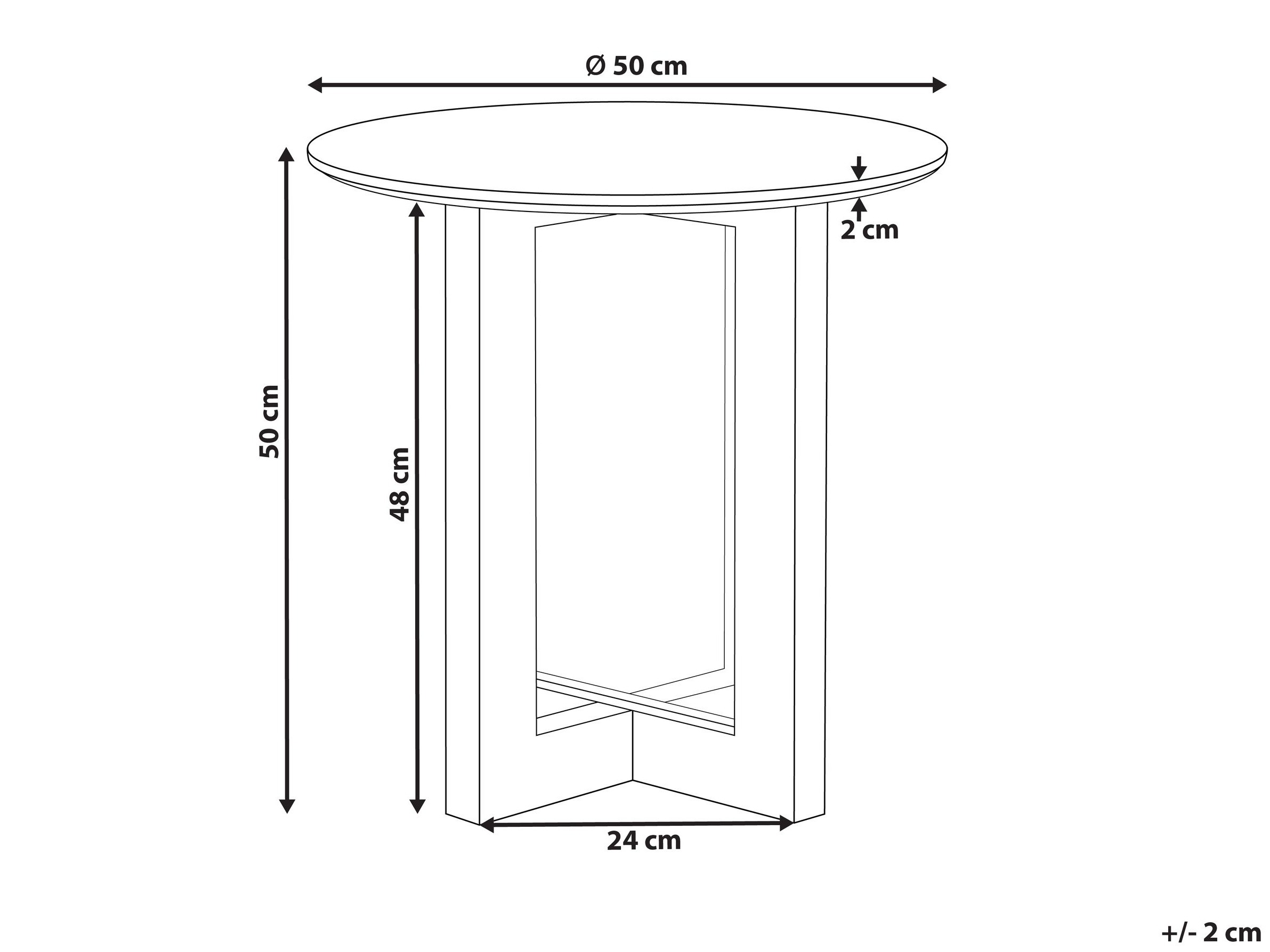 Šoninis staliukas Berwyn 3181