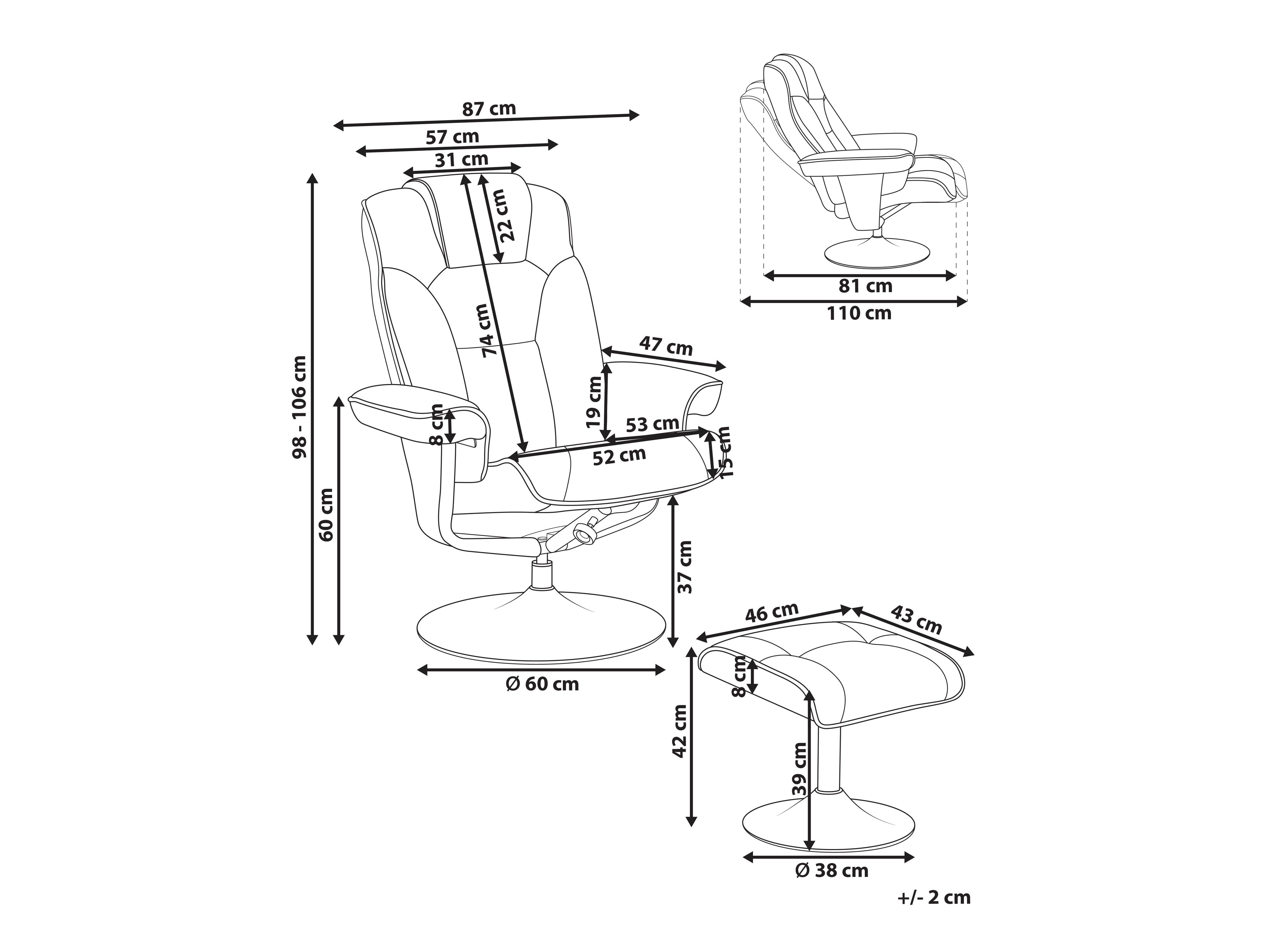 Fotelis reglaineris Berwyn 3199