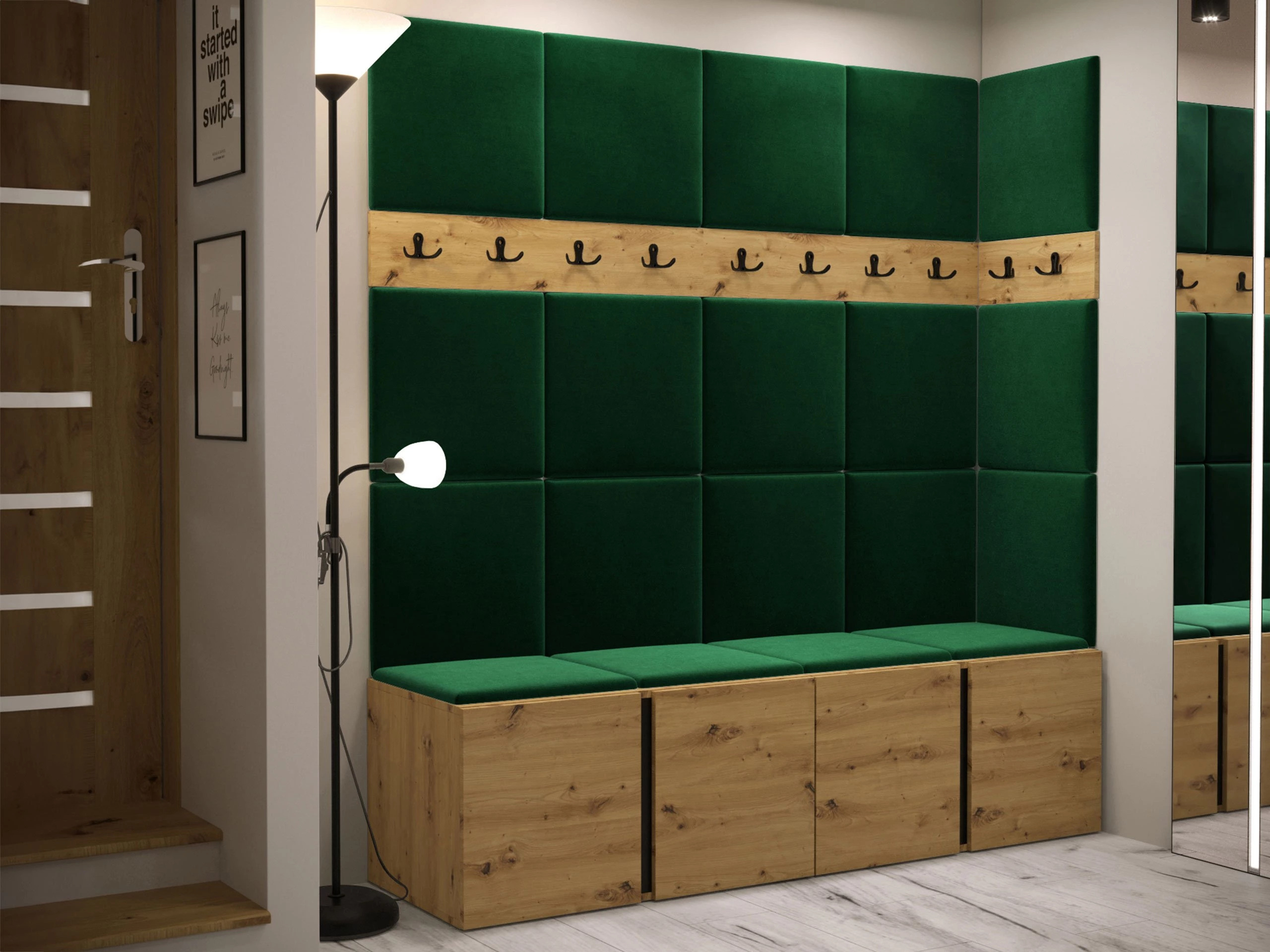 Prieškambario komplektas Pinis II (Artisan ąžuolas)