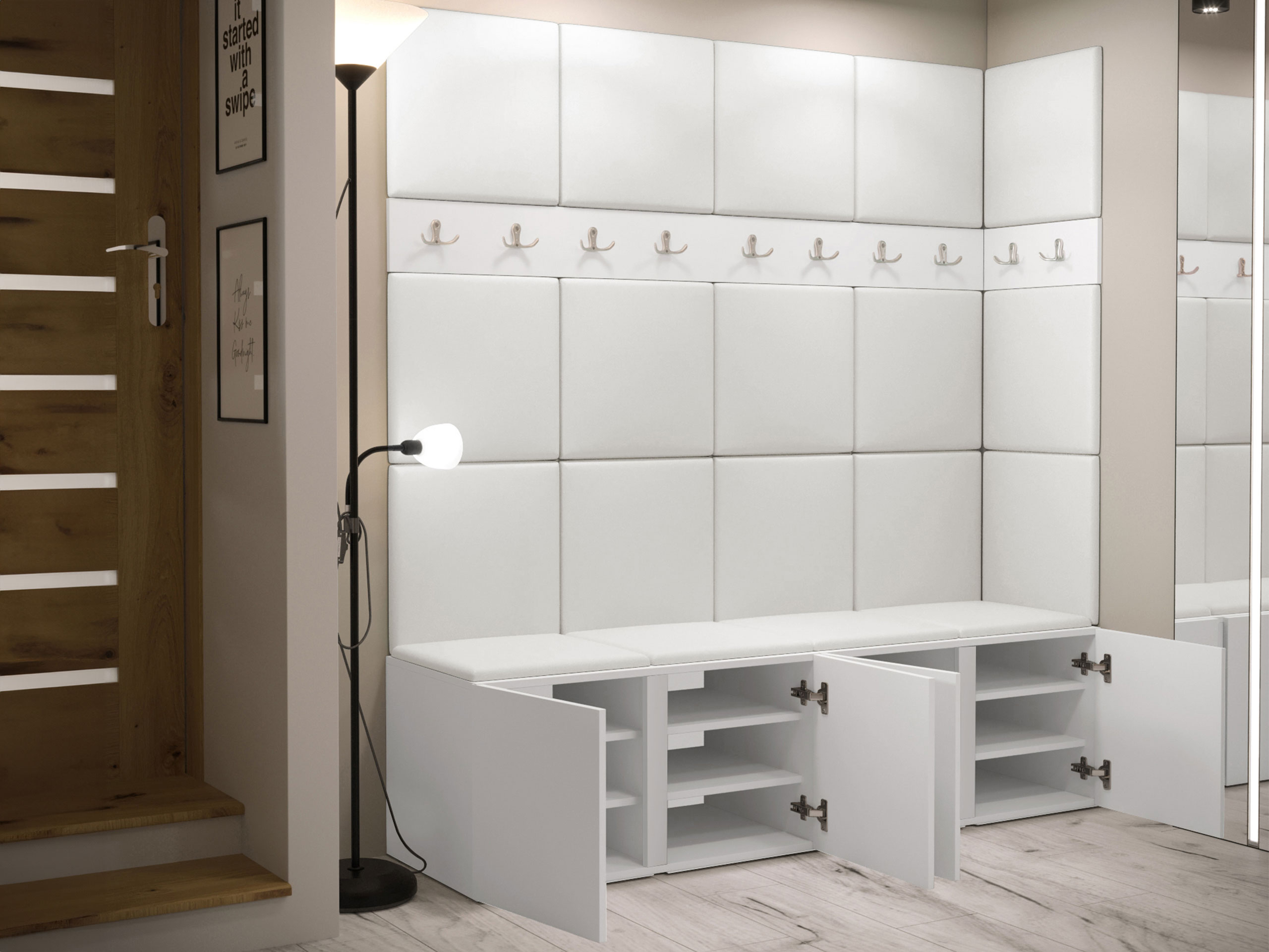 Prieškambario komplektas Pinis II (Balta)