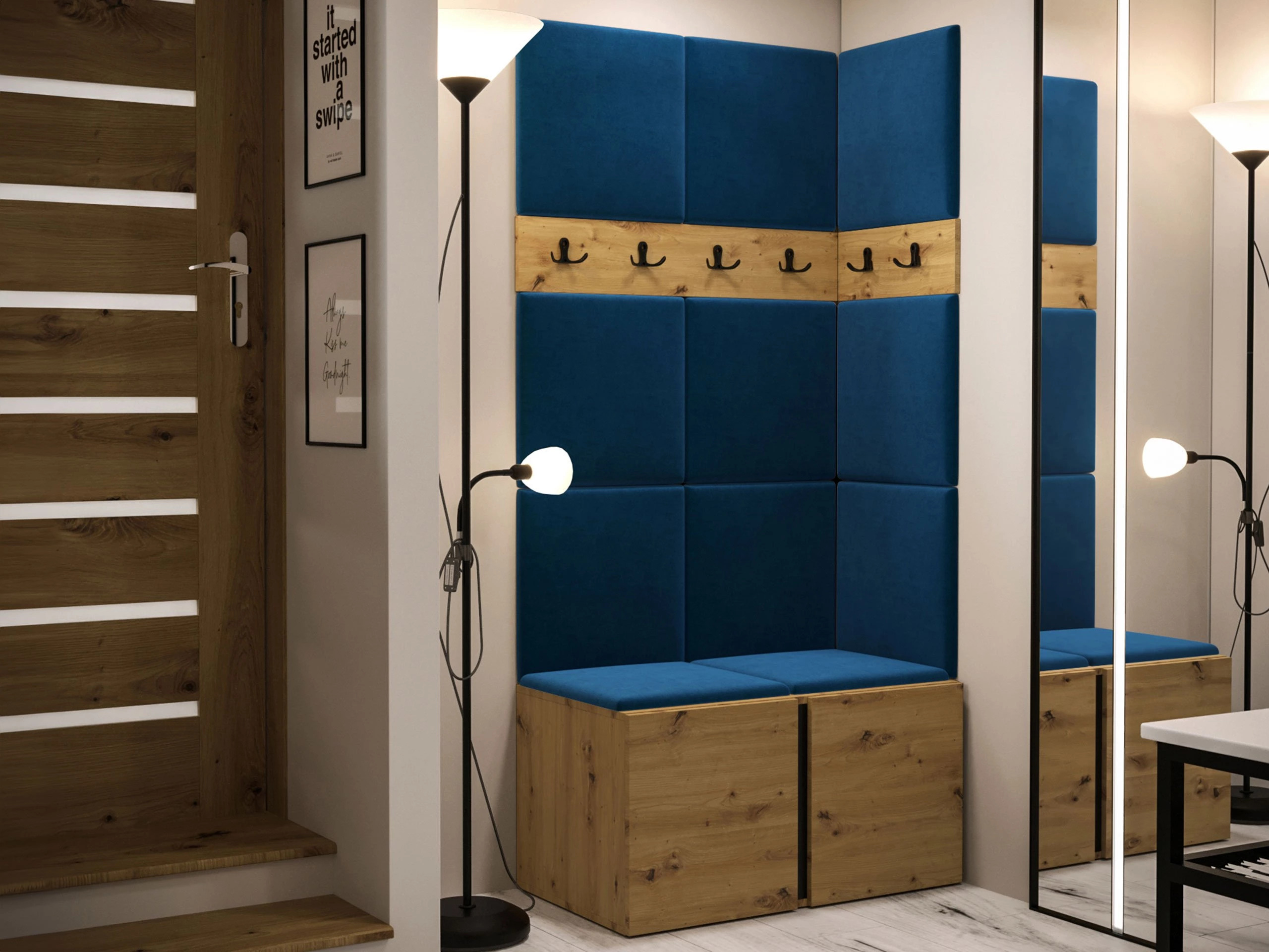 Prieškambario komplektas Pinis I (Artisan ąžuolas)