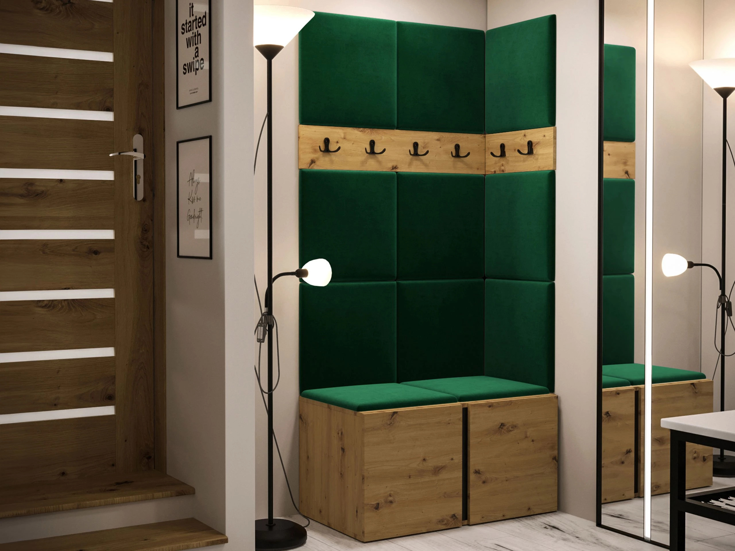 Prieškambario komplektas Pinis I (Artisan ąžuolas)