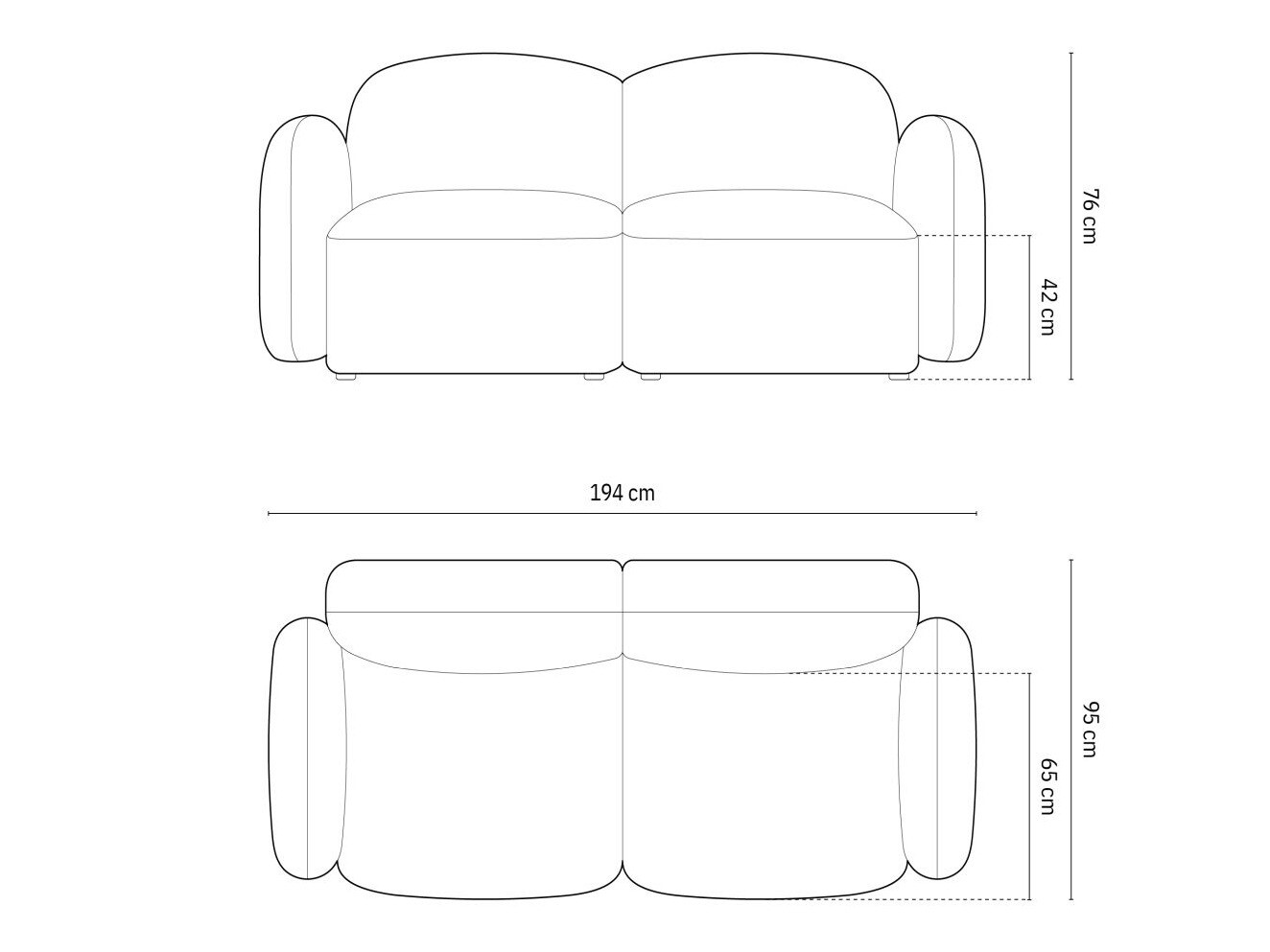 Sofa Tolmira 100 (Baltimore Marine)