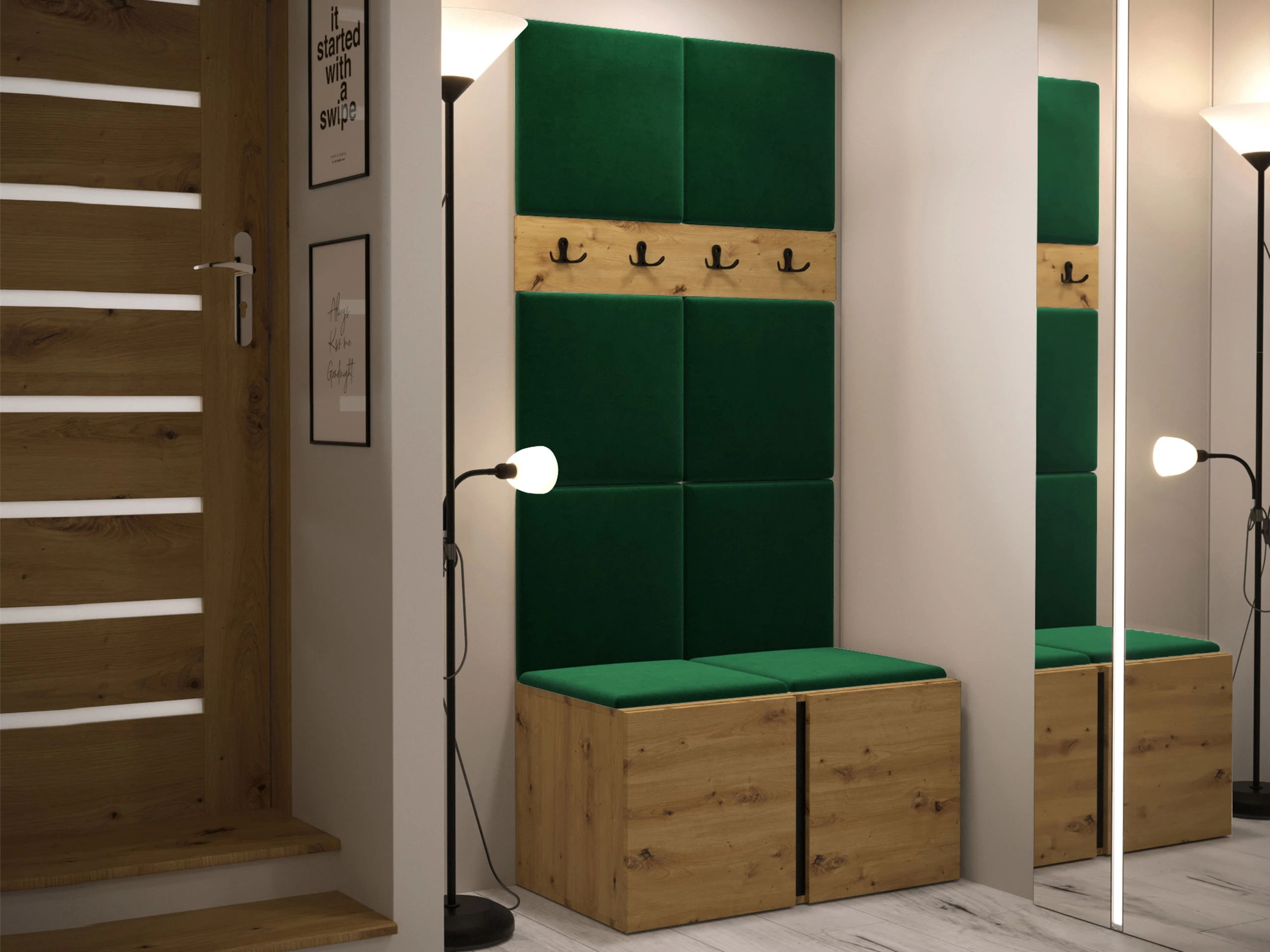 Prieškambario komplektas Pinis IV (Artisan ąžuolas)